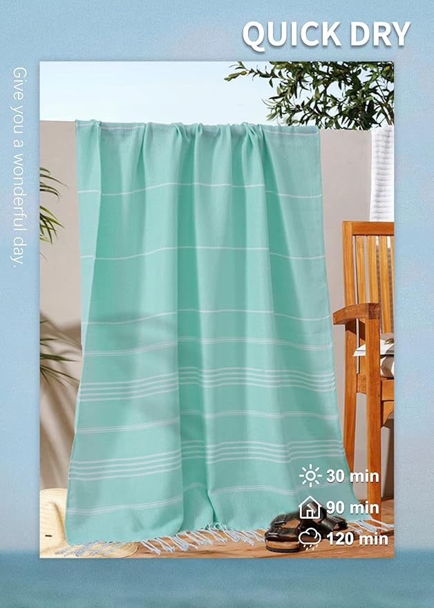 6 Packs Oversized Turkish Beach Towels Set Vacation Essentials Bulk Extra Large Sand Free Quick Dry Clearance Swim Bath Camping Pool Towel Travel Blanket Adult Cruise Accessories Vacation Stuff