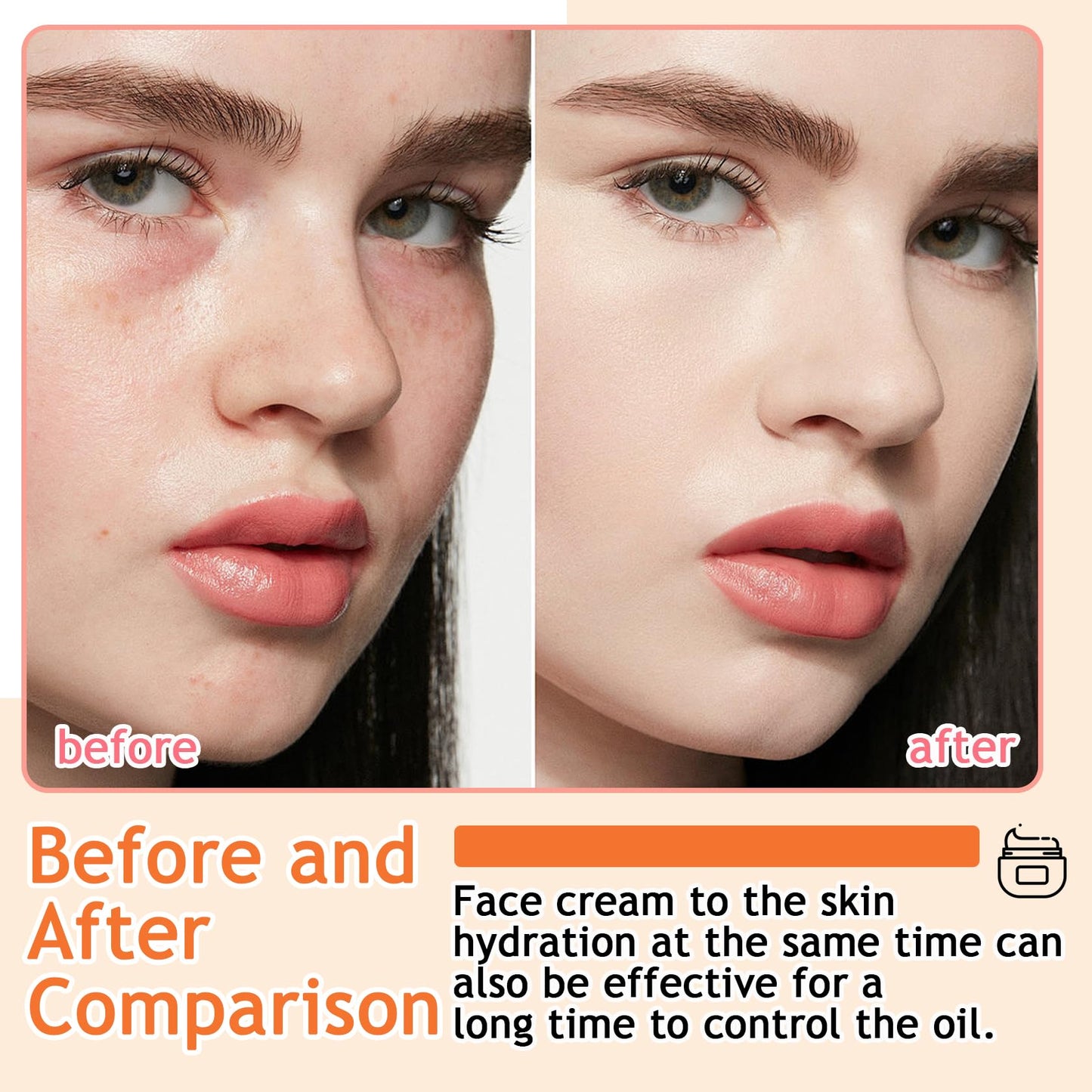 LJYBoBin Hydrating Face Cream,Deep Cleansing Long Lasting Moisturizing Facial Cream,Daily Non-sticky Face Moisturizer for Face and Body G