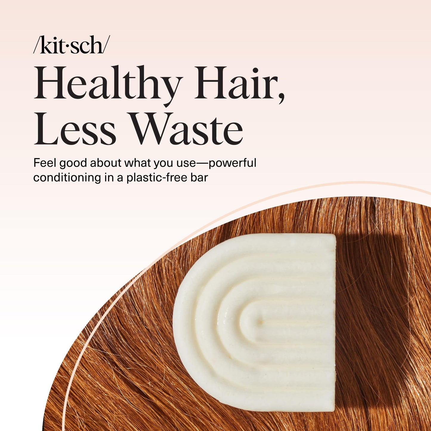Kitsch Rice Water Hair Conditioner Bar – Soap Bar for Hair Care & Hair Growth – Conditioner for Women and Men – Moisturizing & Strengthening – Paraben, Silicone & Sulfate-Free - Made in USA – 2.7 oz