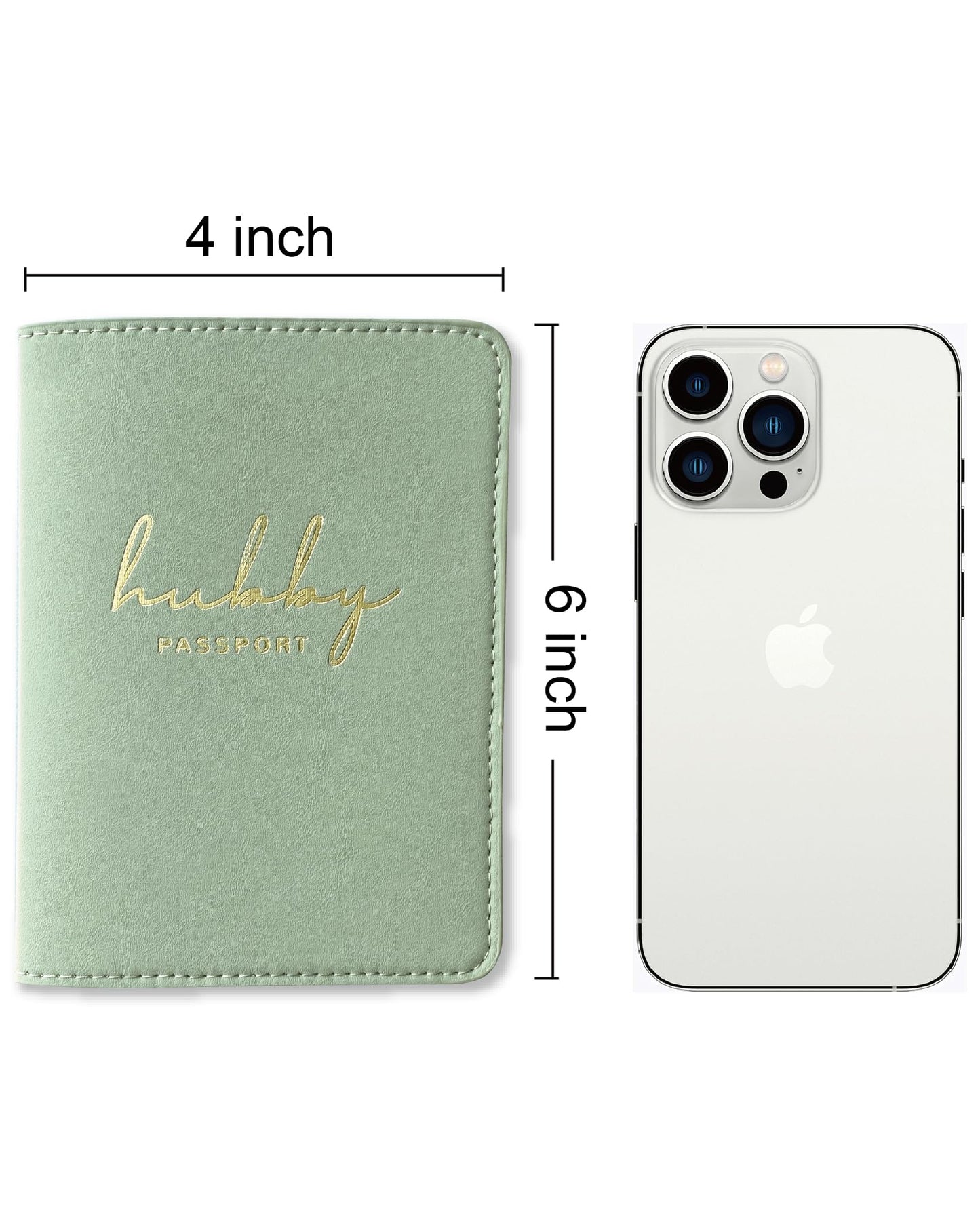 GroomBrideGifts Hubby and Wifey Passport Holder - Engagement Gifts for Couples | Wedding Travel Essentials for Couples | Honeymoon Gifts for Newlyweds