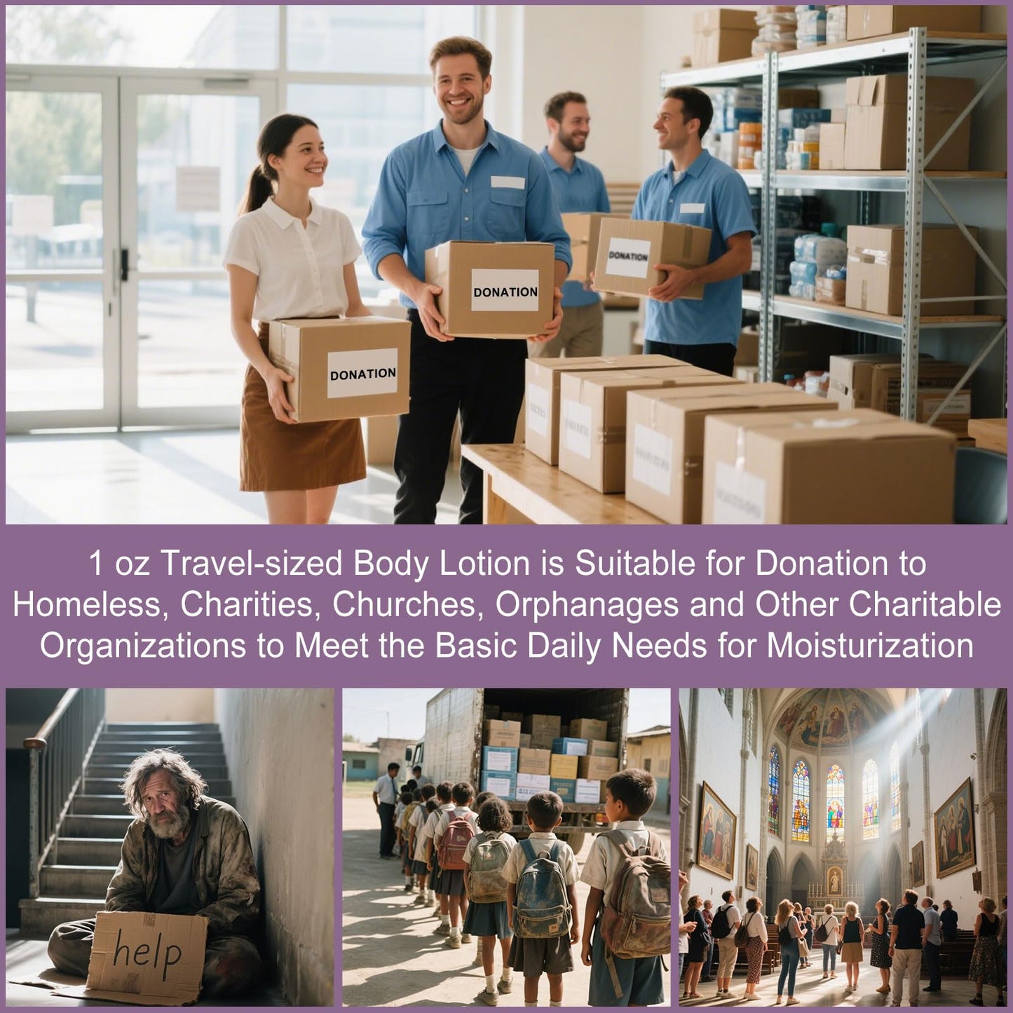 Travel Size Body Lotion, Small Hand Cream Lotion Bulk, Nourishing Extra Dry Skin Individually Wrapped Mini Bottle Shower Moisturizer Lotion Toiletries for Travel Hotel Homeless 1 oz (Pack of 60)