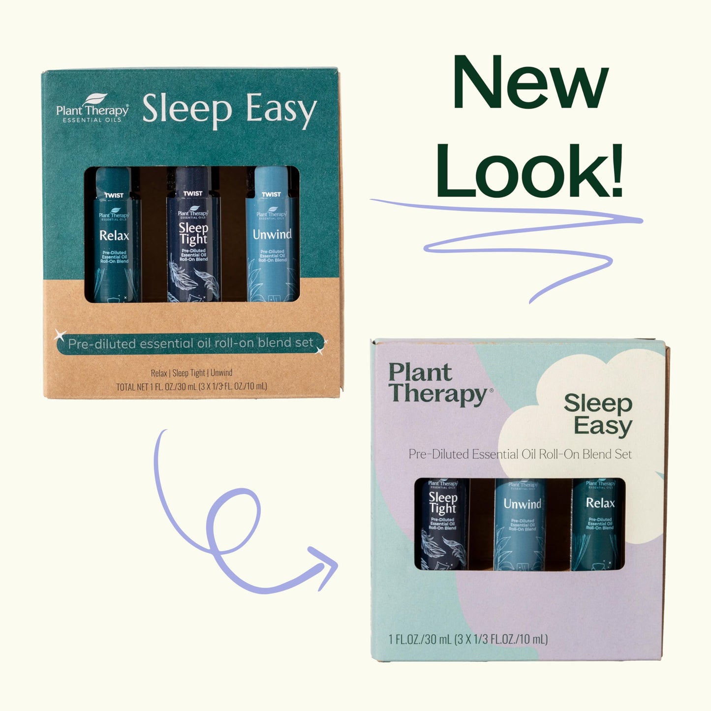 Plant Therapy Sleep Easy Essential Oil Roll On Blend Set 10 mL (1/3 oz) Each of Relax, Sleep Tight & Unwind, Pure, Pre-Diluted, Essential Oil Blends