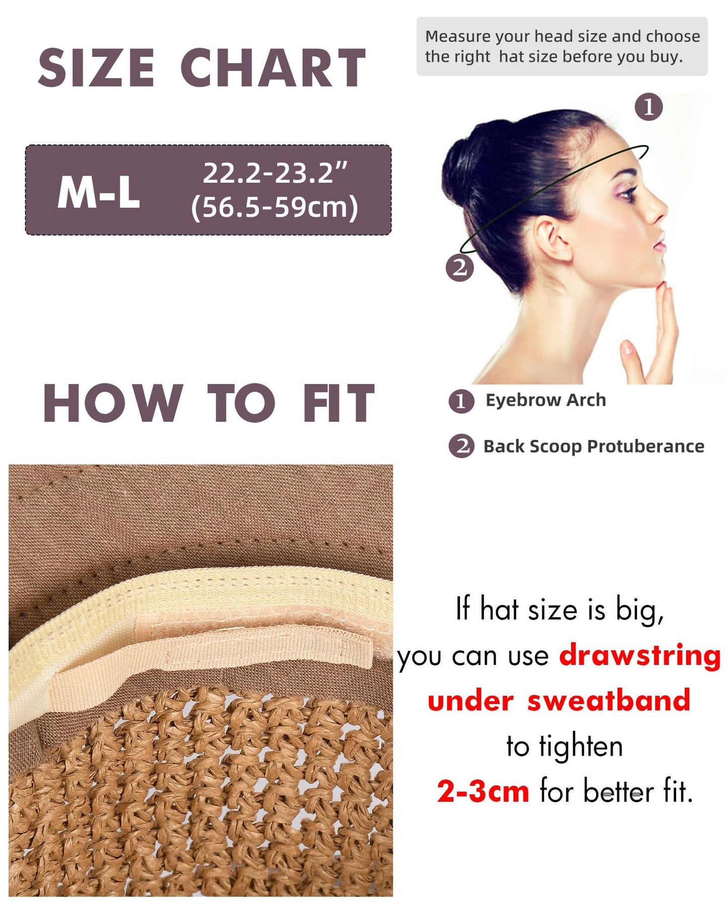 FURTALK Summer Straw Beach Sun Hats for Women UPF 50 Floppy Wide Brim Travel Bucket Hat Foldable Packable Khaki