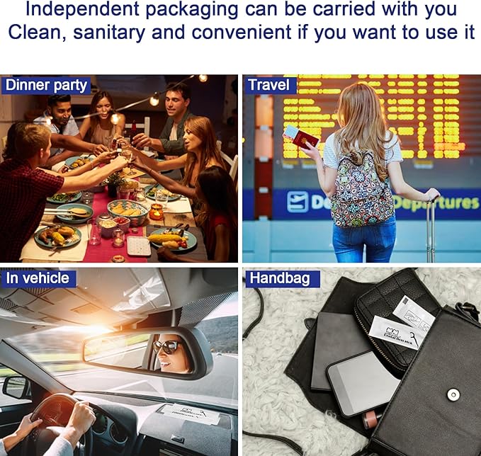 200 Count Individually Wrapped Dental Floss Picks - Travel Flossers for Teeth Cleaning and Oral Care - Ideal Travel Size Toiletries, Wedding Basket Supplies and Guest Bathroom Essentials