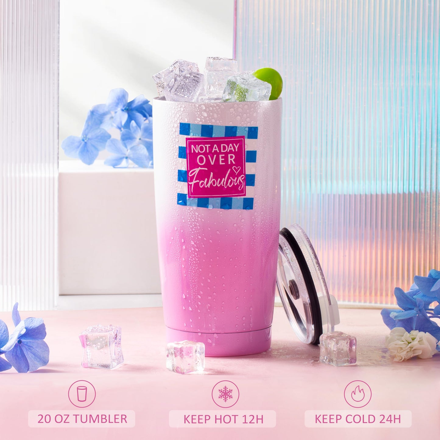 ShinnyWis Birthday Gifts for Women, Happy Birthday Gifts Basket, Not A Day Over Fabulous Tumbler Gift Set, Gift Baskets for Her, Wife, Sister, Mom, Bestie, Coworker, Daughter