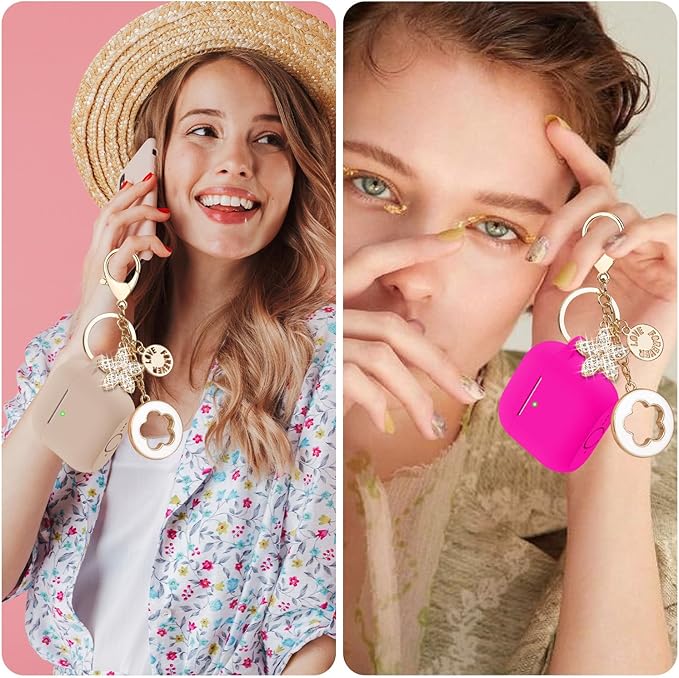 Case Cover for Apple Airpods 4 - VOTILE Airpods 4 Cases 2024 Cover Women Silicone iPods 4 Earbuds Wireless Accessorie Charging Cases Girl Bling Keychain for Airpod iPods 4th Generation - Milk Tea