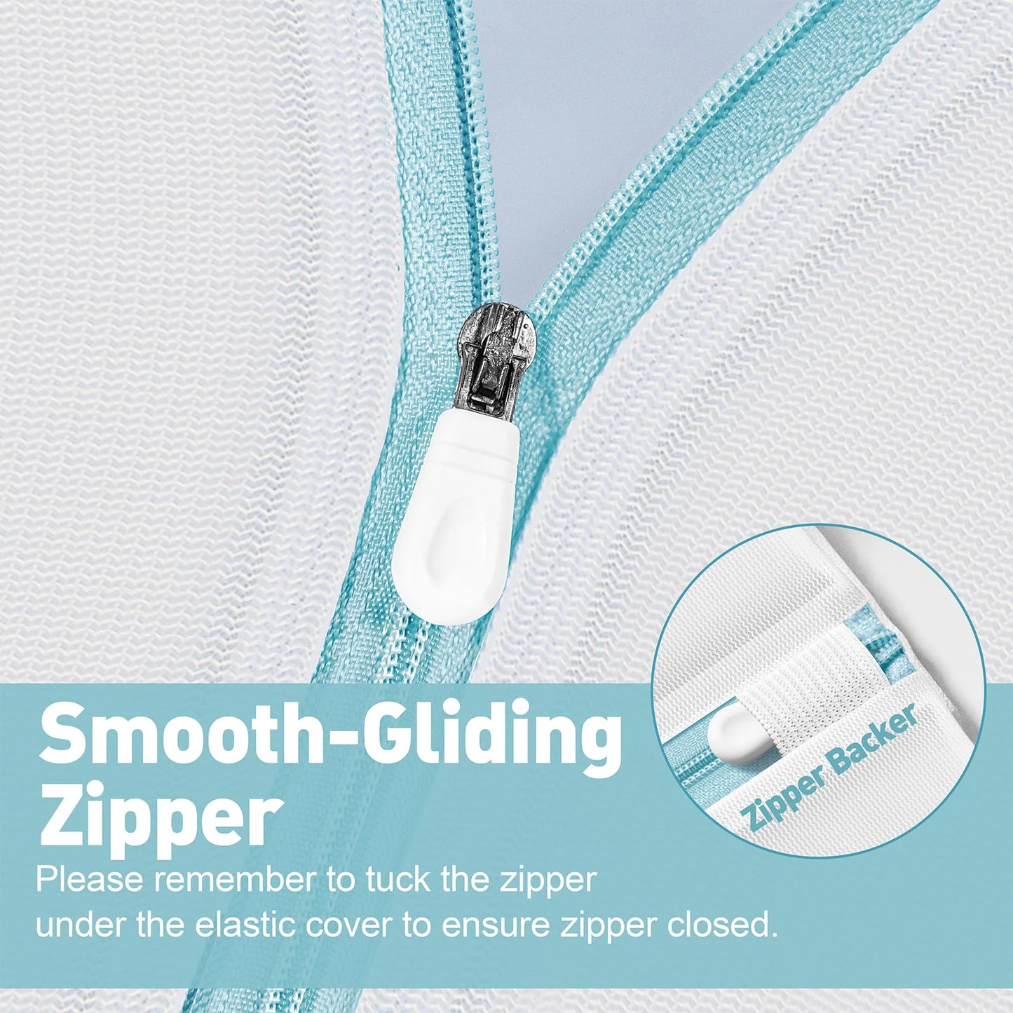 RNOAFMU 5-Pack Mesh Laundry Bags for Delicates | Zippered Wash Bags for Bras, Shoes, Travel, College Dorm Essentials in 3 Sizes (2 Small, 2 Medium, 1 Large)