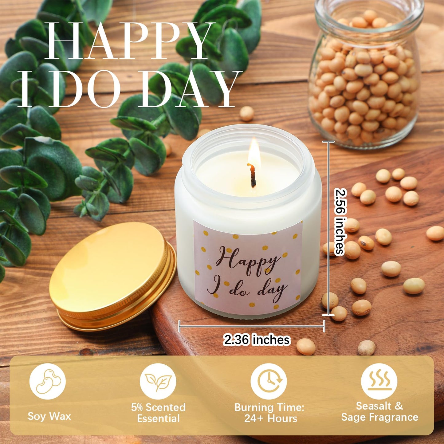 7 Pcs Bride Gifts Bridal Shower Gift Including Mrs Can Shaped Drinking Glass with Straw Bride Makeup Bag Crystal Pen Scented Candle Scrunchies Raffia Wedding Card Gift Box for Bridal Shower (White)