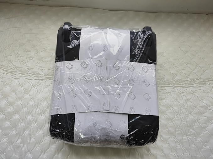 KROSER Carry On Underseat Multi-functional, 16-inch Underseater Lightweight Overnight Suitcase for Men Women, Black