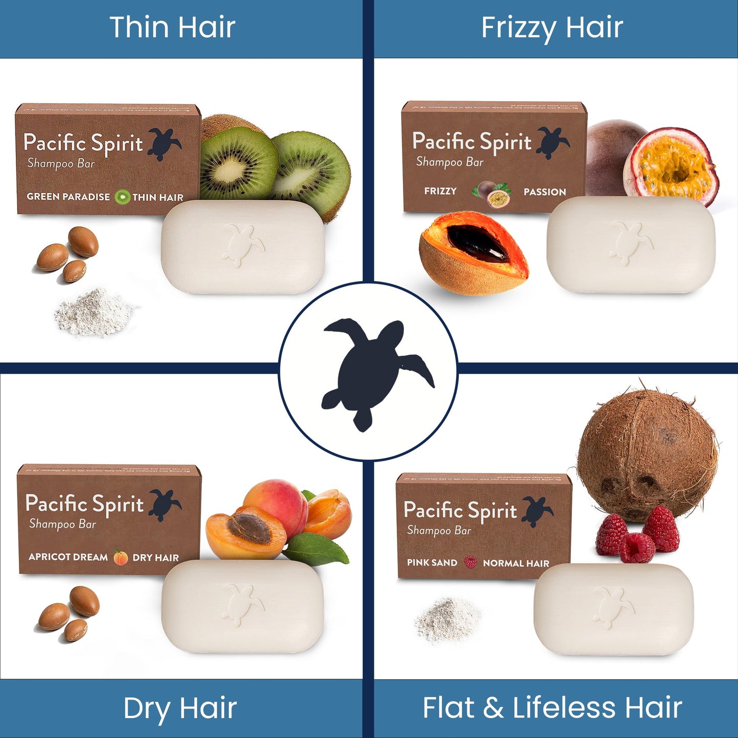 Pacific Spirit Moisturizing Shampoo Bar with Argan Oil for dry Hair - High Shine - Tropical Scent - SLS free, Sulfate-Free, Soap-Free, Zero Waste, Vegan, 3.53 Oz