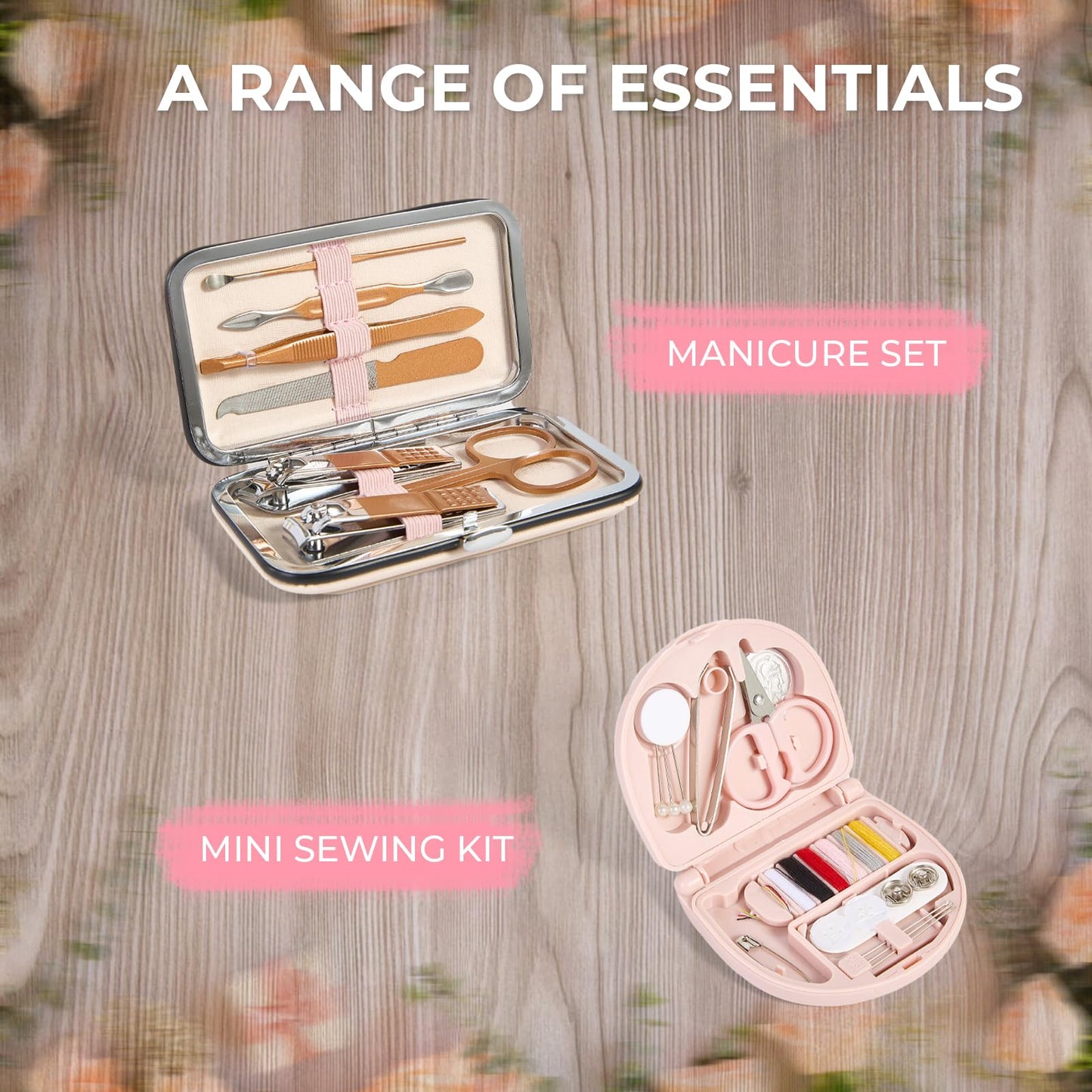 AOLRNALI Bridal Emergency Kit for Wedding Day, Wedding Essentials Survival Set for Team Bride, Must-Have 30+ Essentials Travel Kit with Makeup Bag