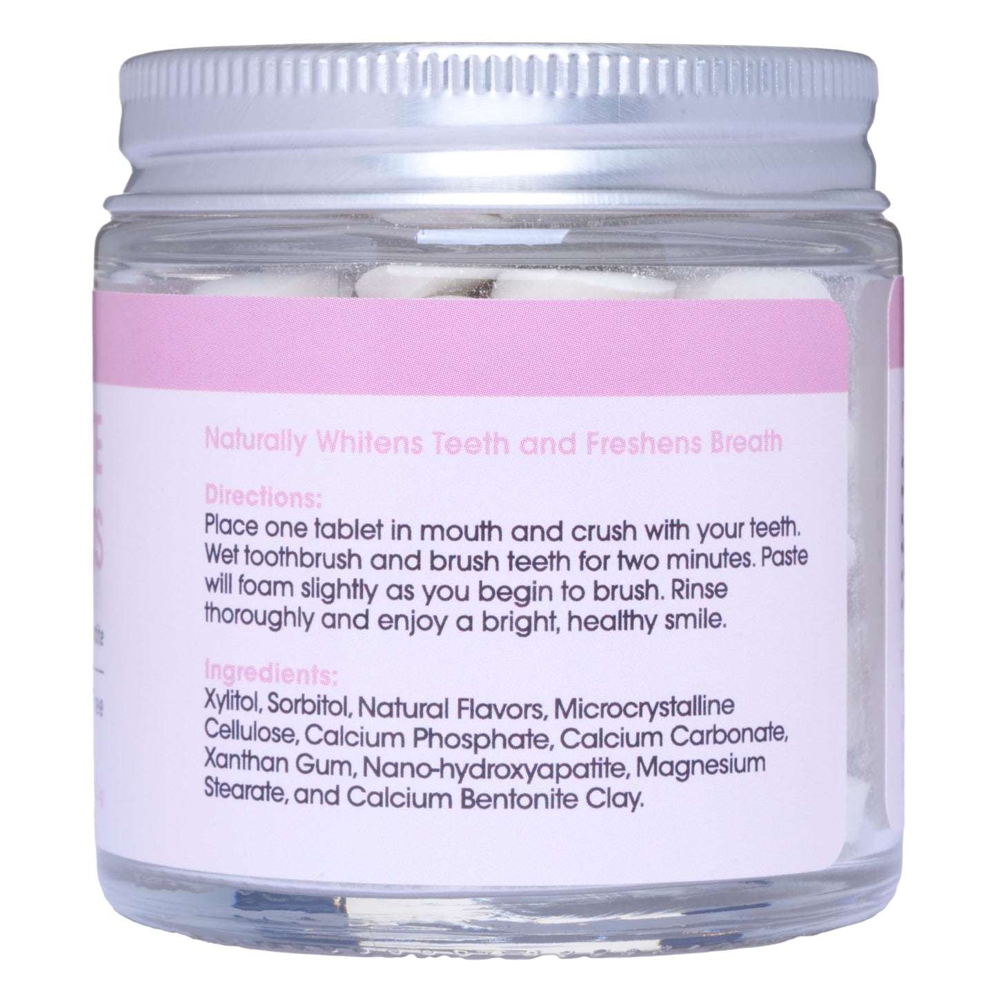 EcoFam Toothpaste Tablets – Bubblegum | Nano Hydroxyapatite Toothpaste Tablets Kids - Chewable - Made with Xylitol | Fluoride Free l 90 Tabs