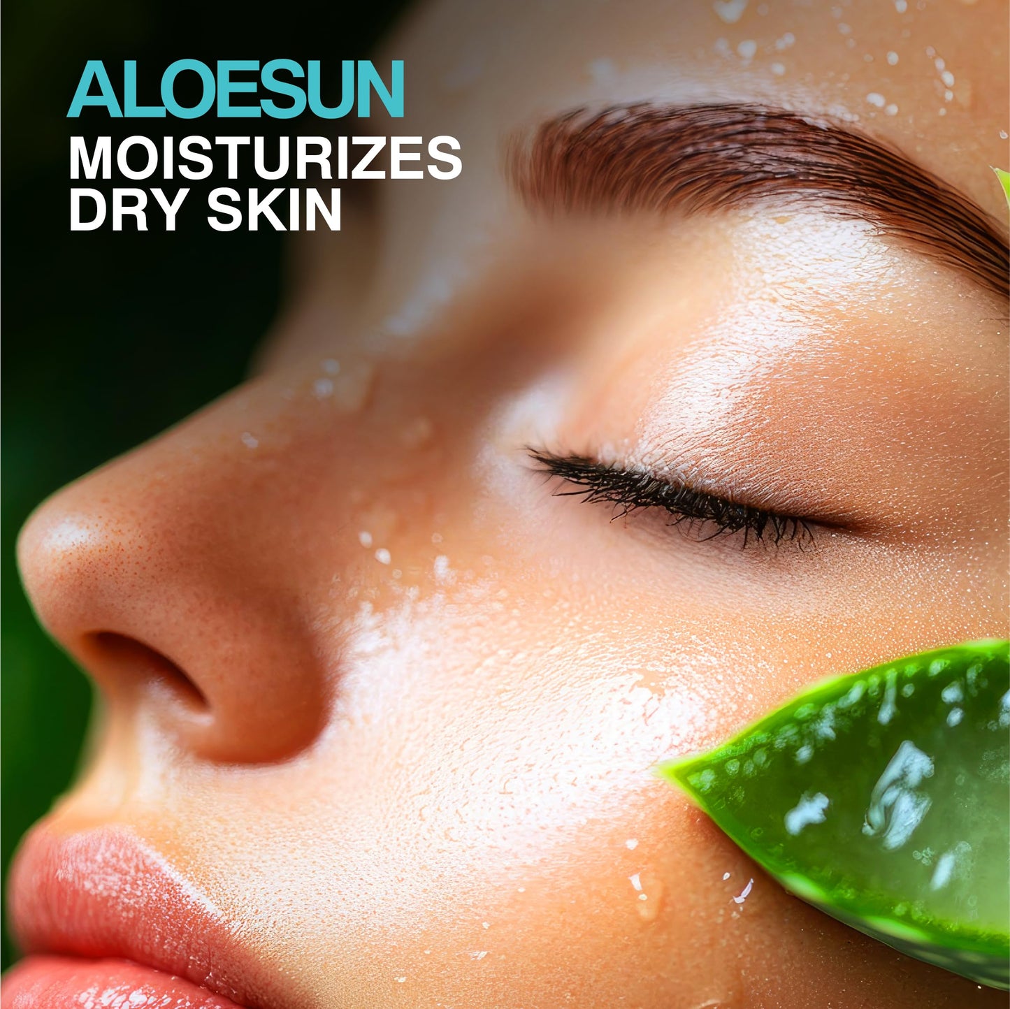 ALOESUN After Sun Face and Body Spray | Non Sticky Organic Aloe Vera for Sun Exposure Relief with Pure Lavender Essential Oil | Natural Aftersun Skin Moisturizer for Redness | Travel Size 3.4 Fl Oz