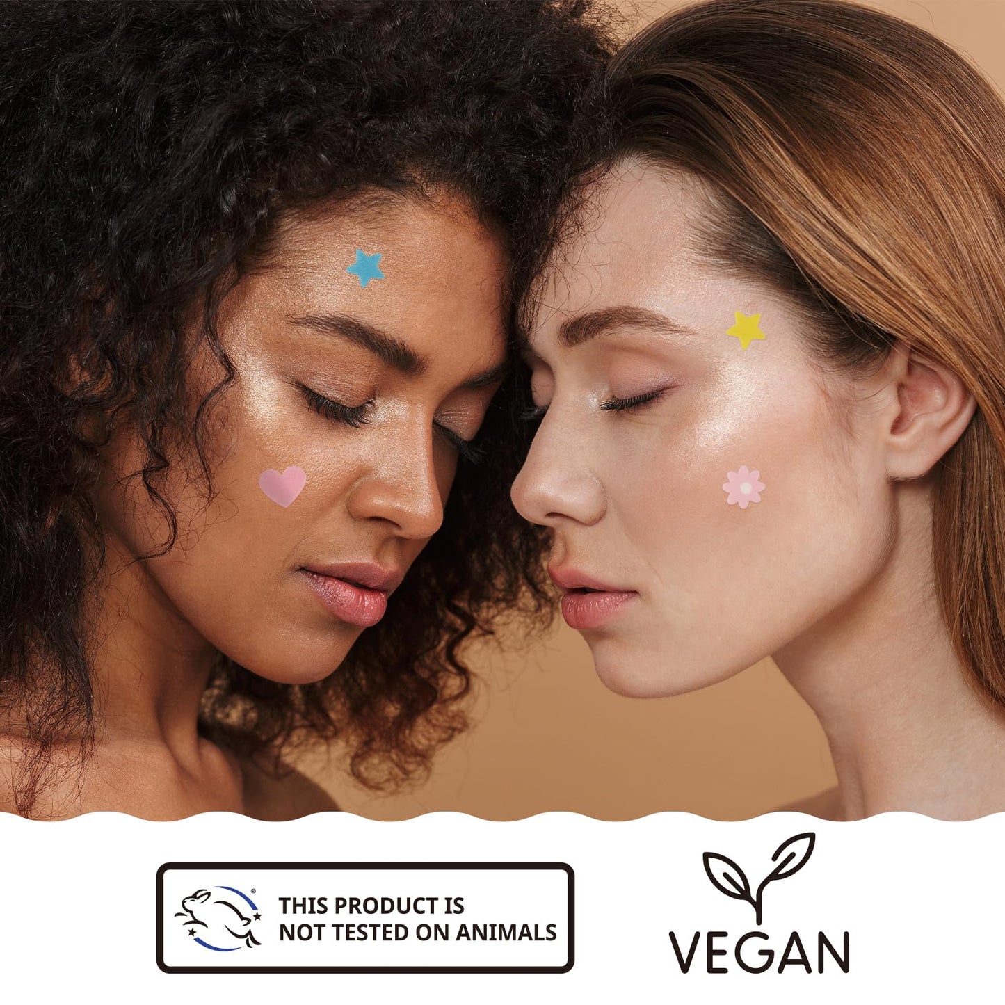 Amifiy Cute Pimple Patches, Korean Skincare Star Acne Patches for Face, Multiple Shapes Oil-Absorbing Zit Dots, Vegan & Cruelty-Free Blemish Treatment with Hydrocolloid & Tea Tree, 40 Count