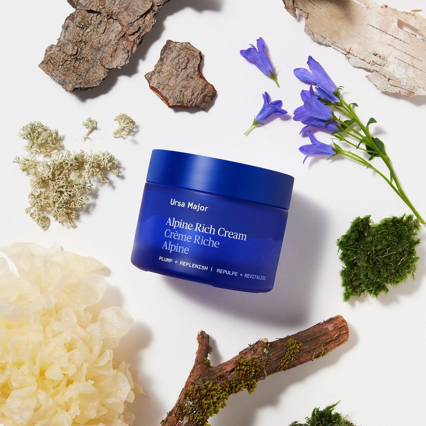 Ursa Major Alpine Rich Cream | Deeply Hydrating & Moisturizing Natural Face Lotion | Supports Skin Barrier and Targets Fine Lines | Vegan, Non-Toxic, Cruelty-Free | 1.69 ounce