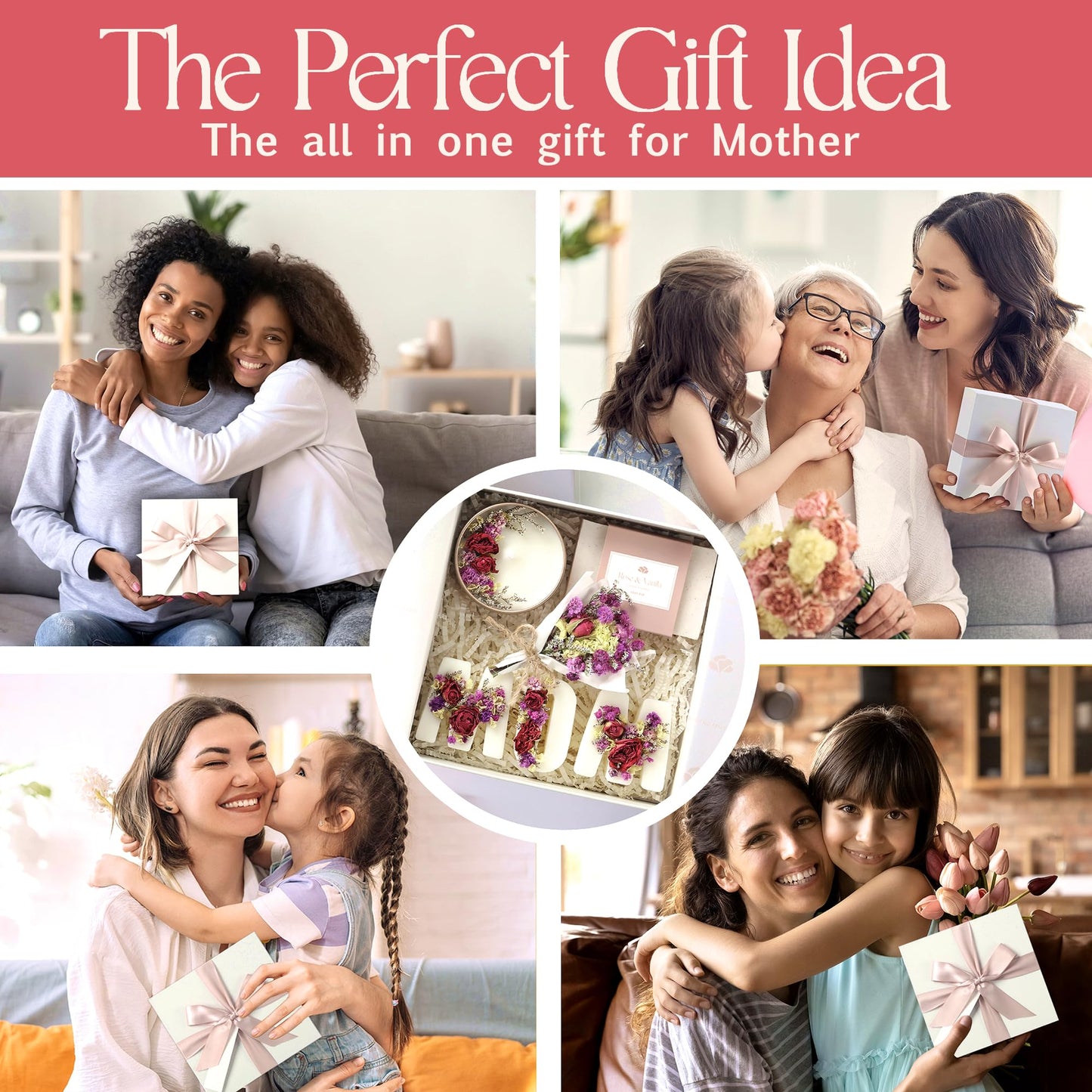 Gift Basket for Mom – Birthday, Christmas & Mothers Day Present – Mom Gift Box & Relaxing Spa Self Care Set