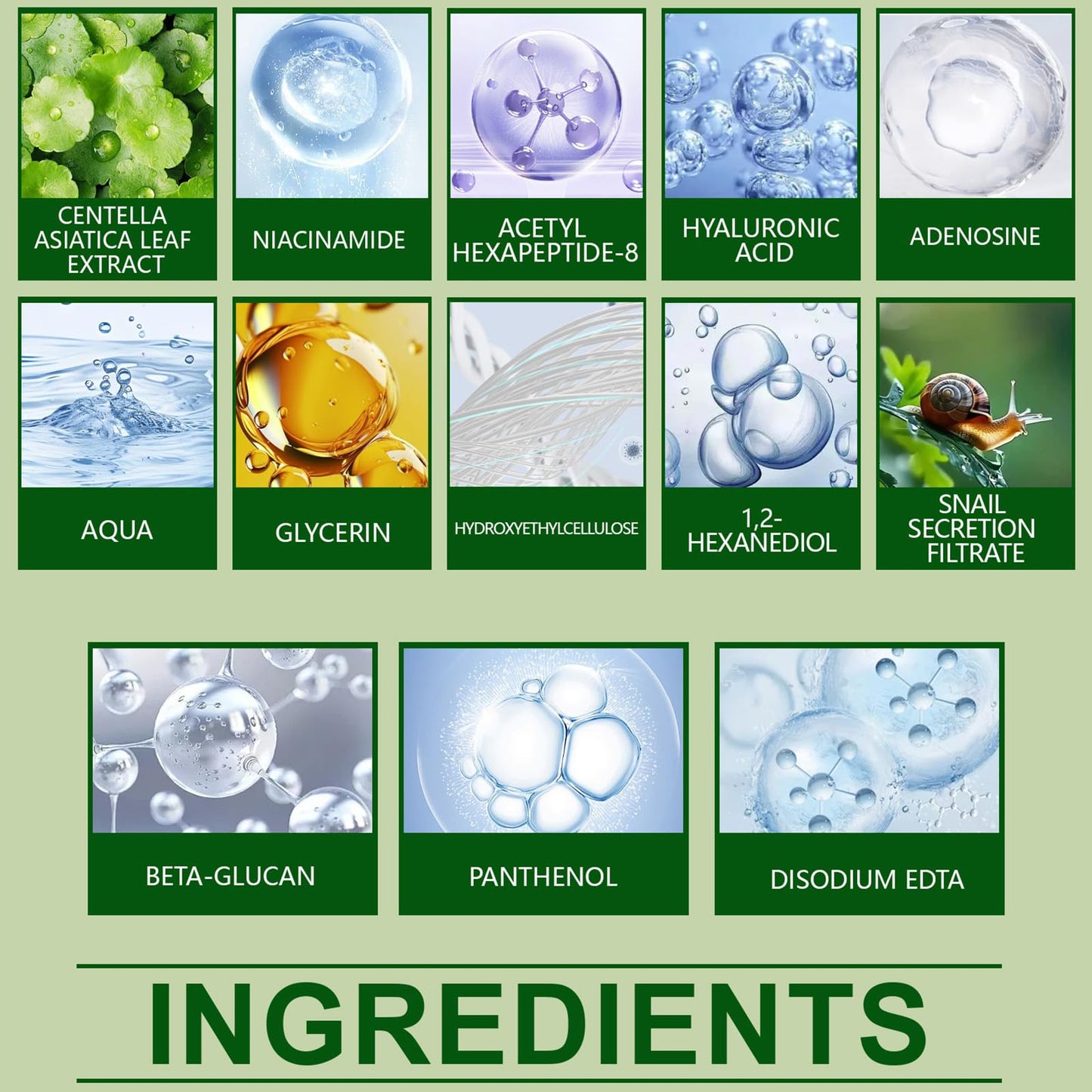 Korean Skincare Toner Pads – Anti-Aging Facial Pads for Dark Spots & Wrinkles – Hydrating Treatment with Snail Mucin, Centella & Niacinamide – 100 Count with Tweezers