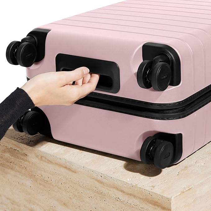 Away Bigger Carry-On Luggage, Lightweight Hardside Large Suitcase with Spinner Wheels, TSA Lock, Airline Approved, Blush Pink