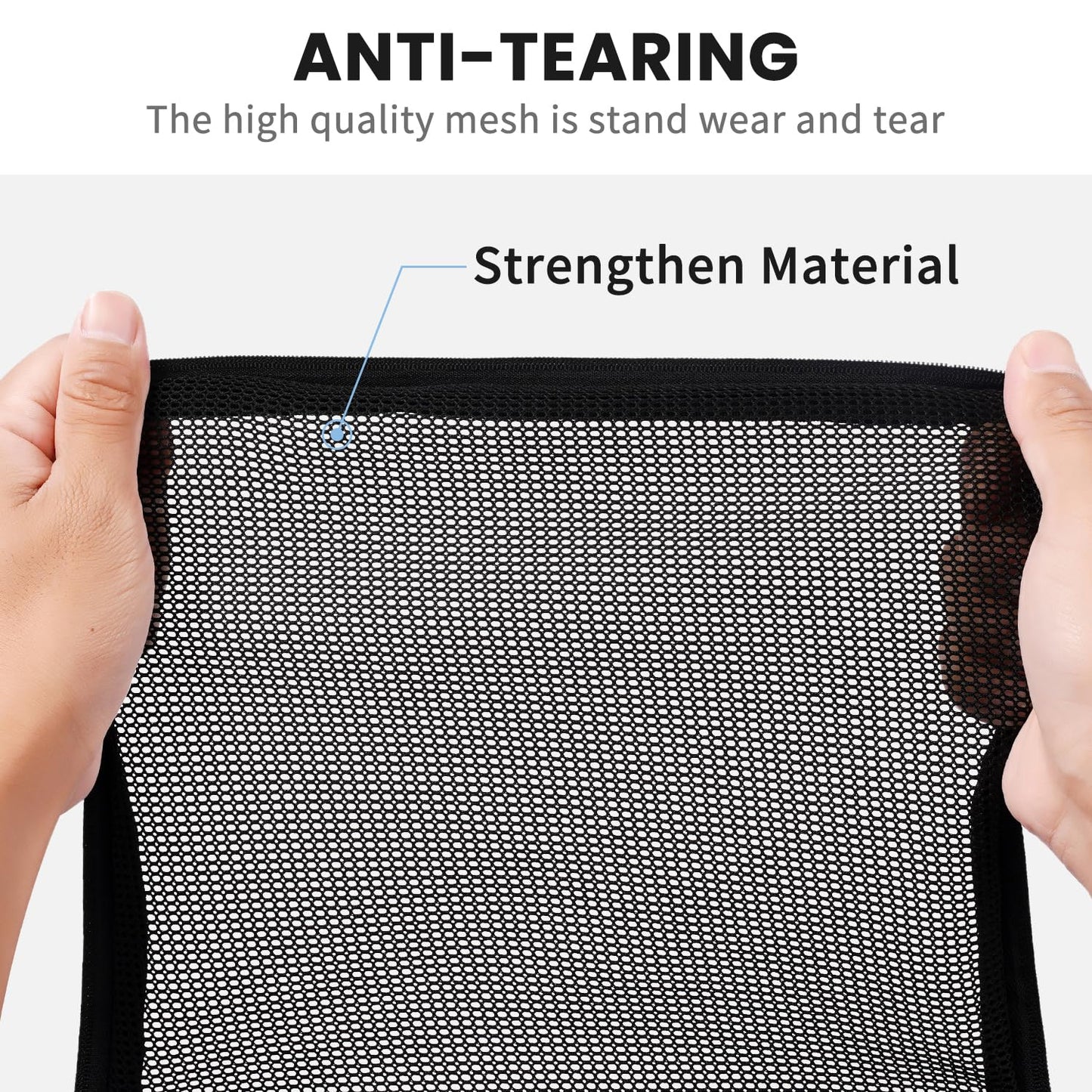 BAGAIL 4 Set/6 Set Ultralight Compression Packing Cubes Packing Organizer for Travel Accessories Luggage Suitcase Backpack(70D 4Set Mesh Black)