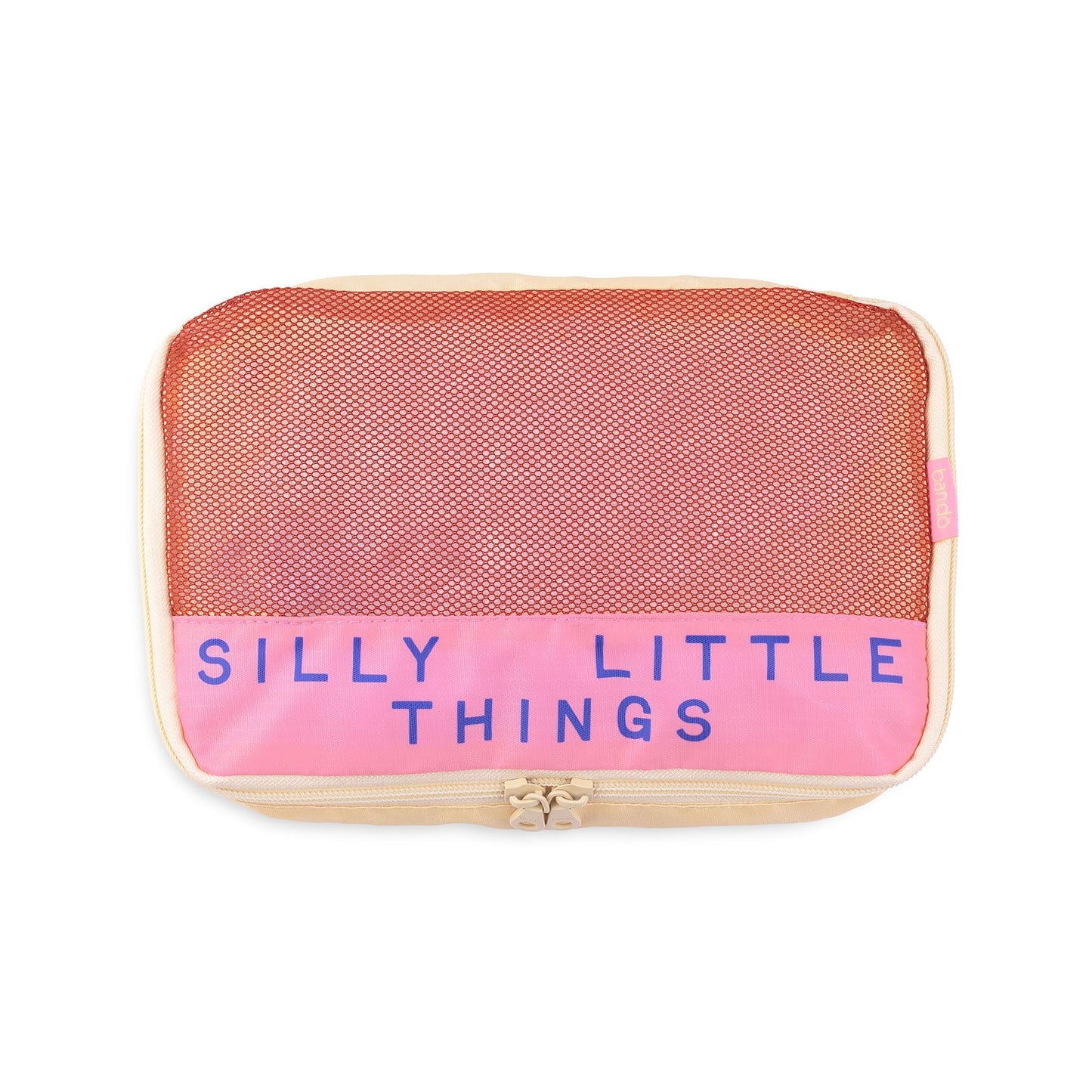 ban.do Getaway Polyester and Mesh Packing Cube Set, Includes 4 Foldable Luggage Organizers in Various Sizes, Bits and Bobs