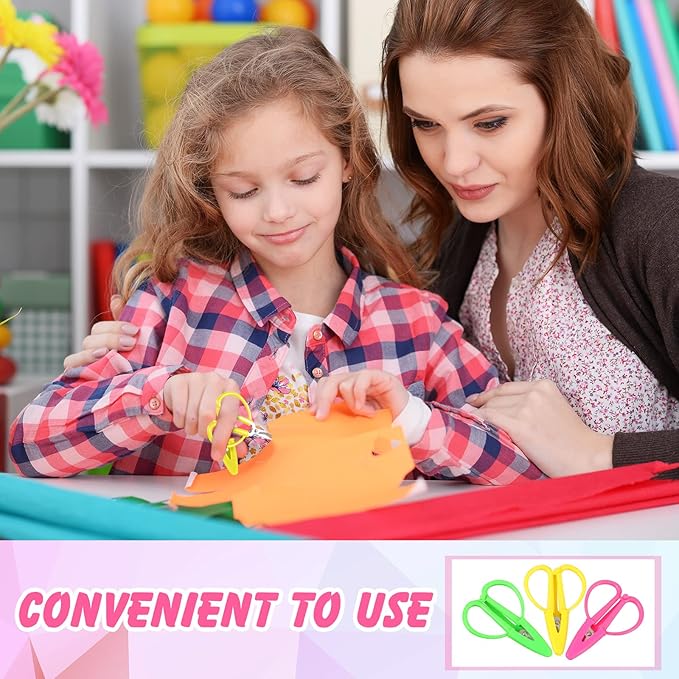 6 Pcs Mini Scissors Thread Tiny Colorful Travel Scissors Back to School Sewing Small Tool 2.56 x 1.65 Inch Embroidery Craft Clipper with Cover, 3 Colors