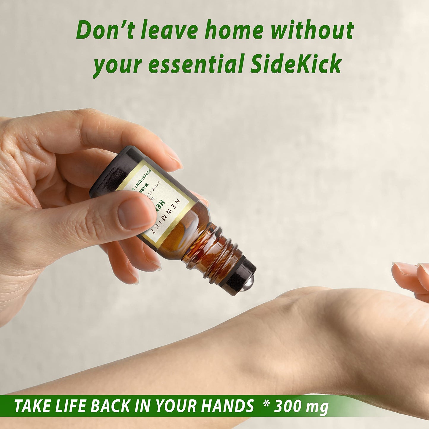 Migraine Headache Roll On Stick 300mg Hemp Peppermint Eucalyptus Clove Arnica Essential Oils Aromatherapy for Eaze Head Destress Gifts for Women Men