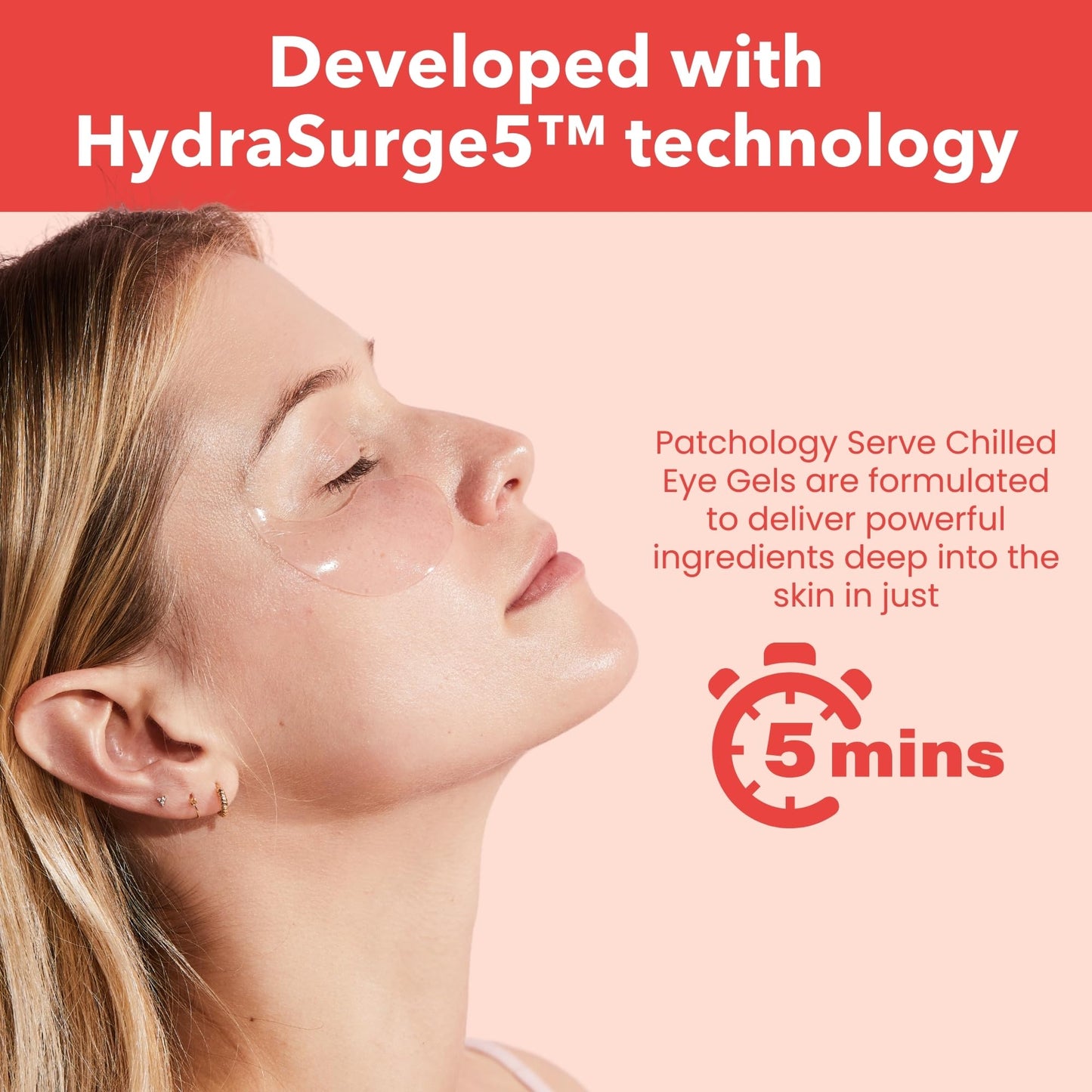 Patchology Serve Chilled Rosé Hydrating Under Eye Patches – Hyaluronic Acid & Antioxidant-Infused Eye Masks to Reduce Dark Circles, Puffiness & Fine Lines - Ideal Skincare Essentials (30 Pairs/Jar)