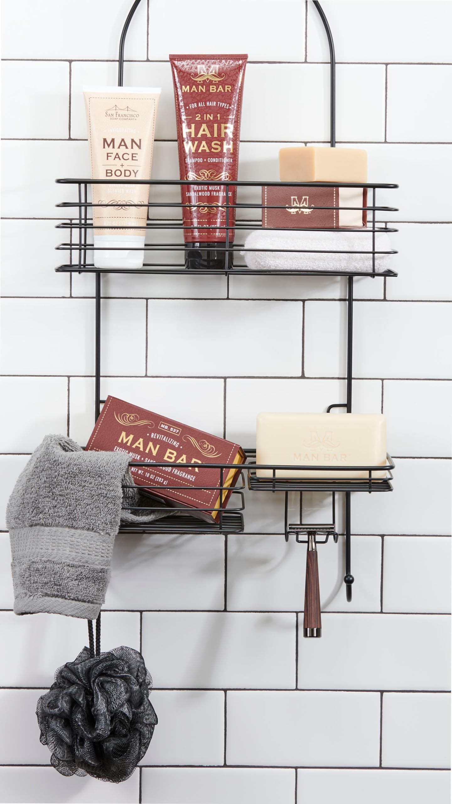 San Francisco Soap Company Man Bar 2 IN 1 Hair Wash EXOTIC MUSK & SANDALWOOD - Where Lather meets Luxury