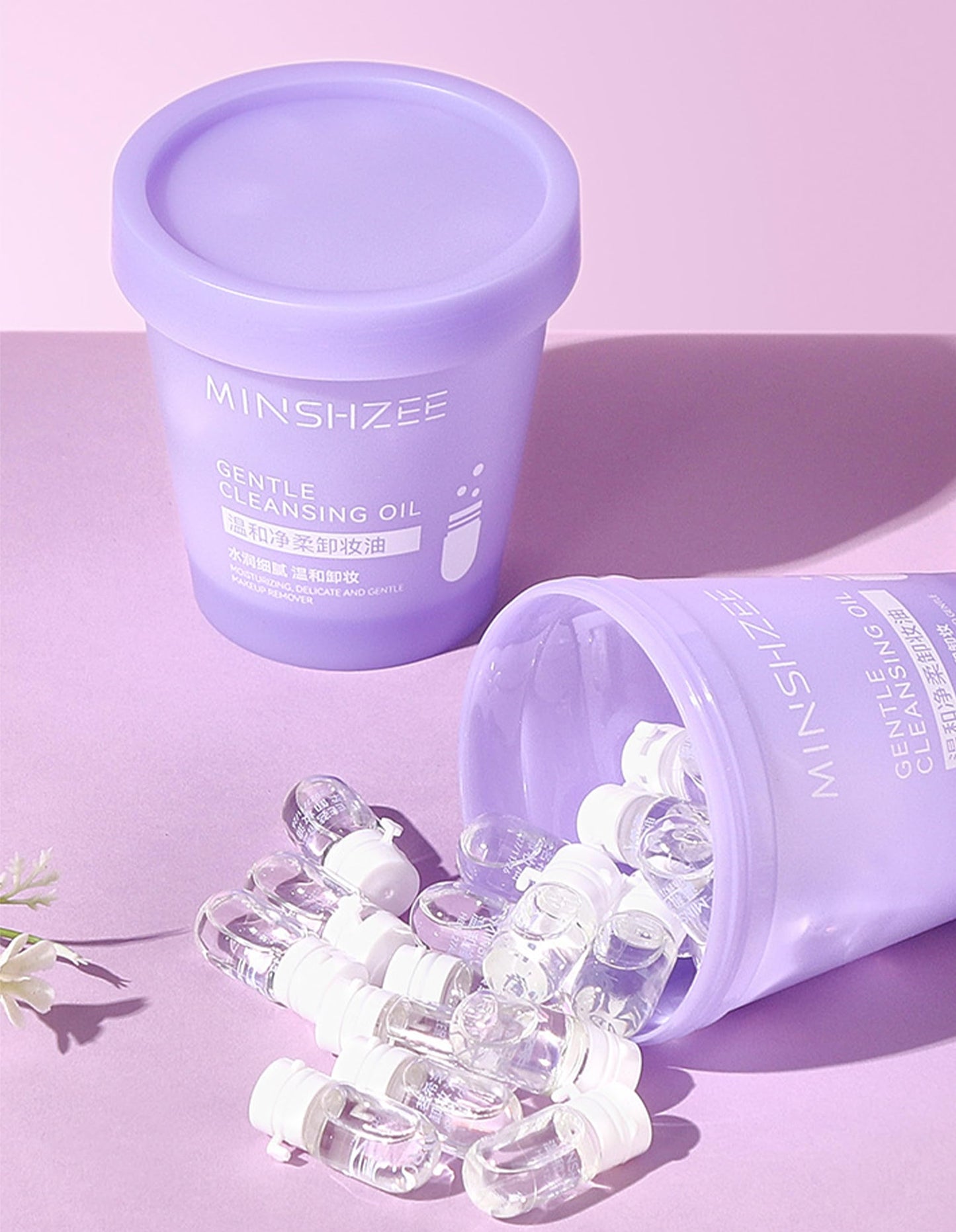 20P Pore Blackhead Cleansing Oil, Mini Makeup Remover Capsule, Face Oil Cleanser with Jojoba & Camellia Extract, | Travel Size, Moisturizing, Freshing, Individually Packaged Travel Essential Makaup