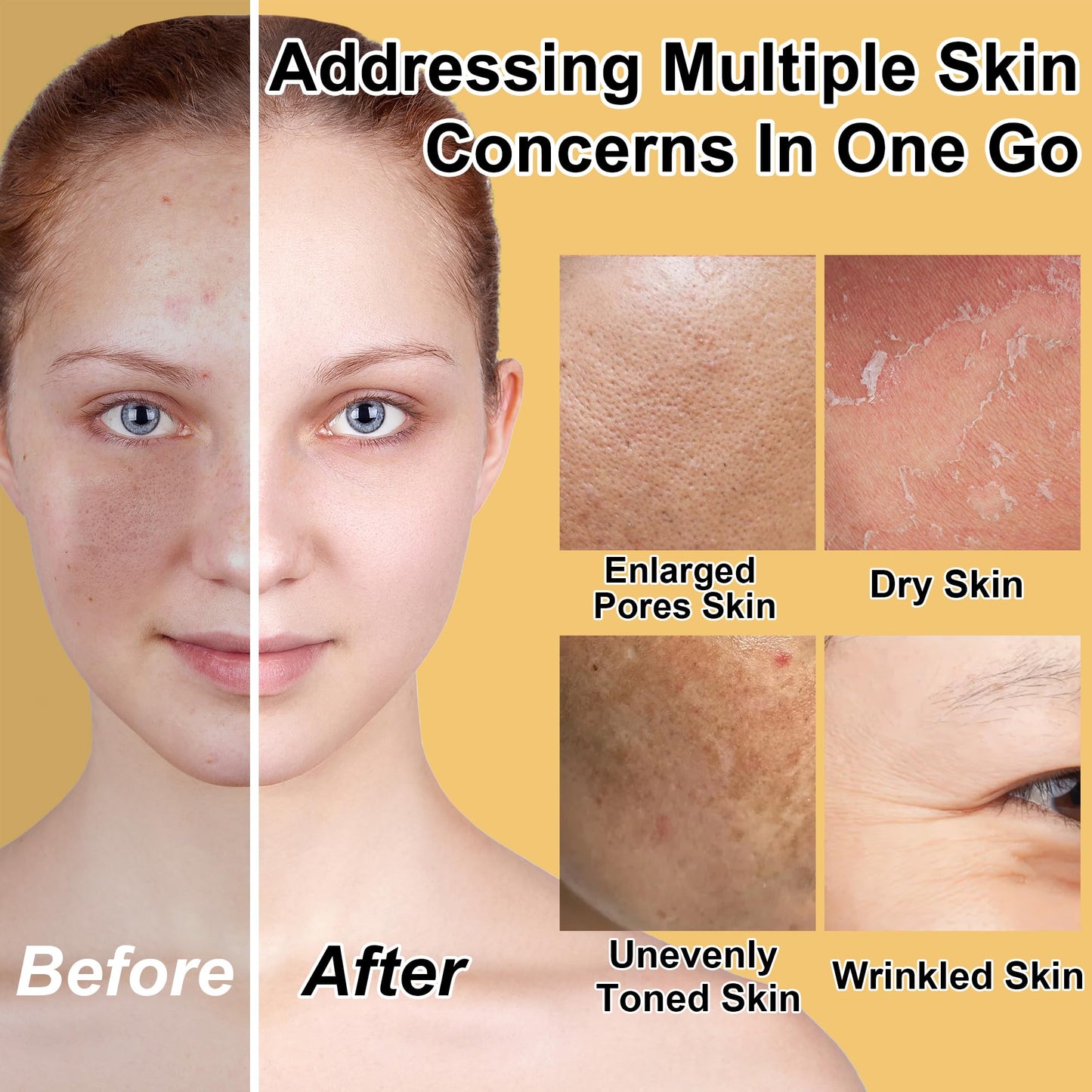 Skin Care Set for Women Teen - Hydrating & Anti-Aging Facial Routine Skincare Products Gift Set,Cleanser,Toner,Retinol Serum,Niacinamide Hyaluronic Acid Serum & Face Cream - Gifts for Women Christmas