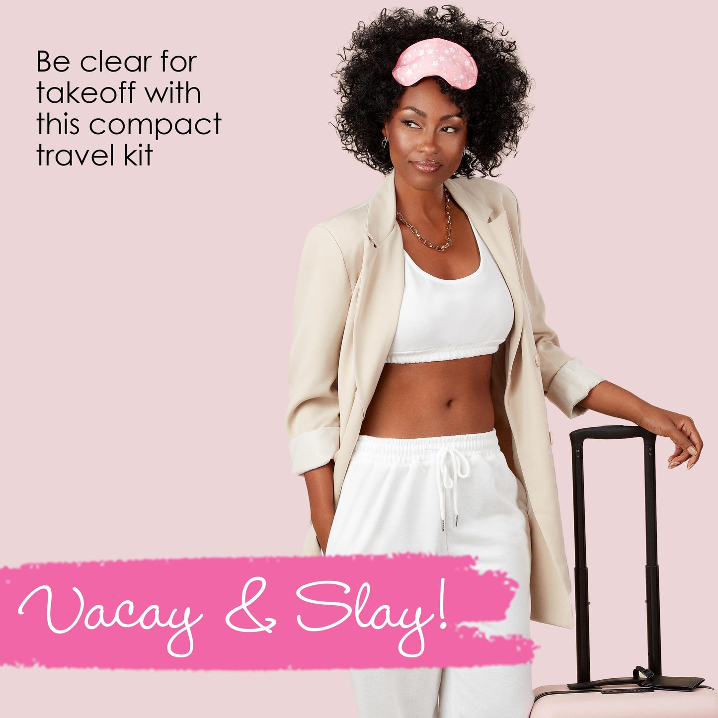 Hollywood Fashion Secrets Travelette Kit, Stay Prepared With Essential Travel Sized Beauty Items, Portable 13 Piece Set