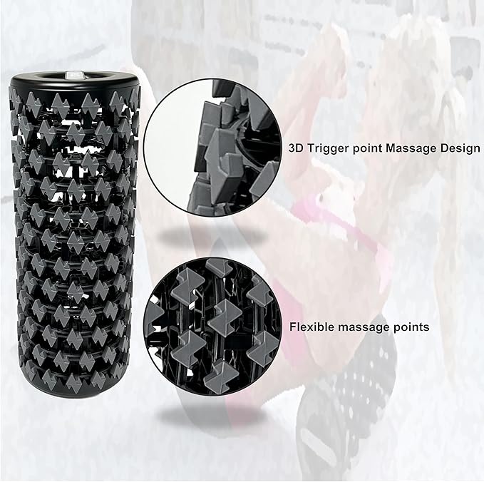 Collapsible Foam Roller for Exercise and Recovery (13 Inches), Easily Portable at 5.5 inches (Gray)