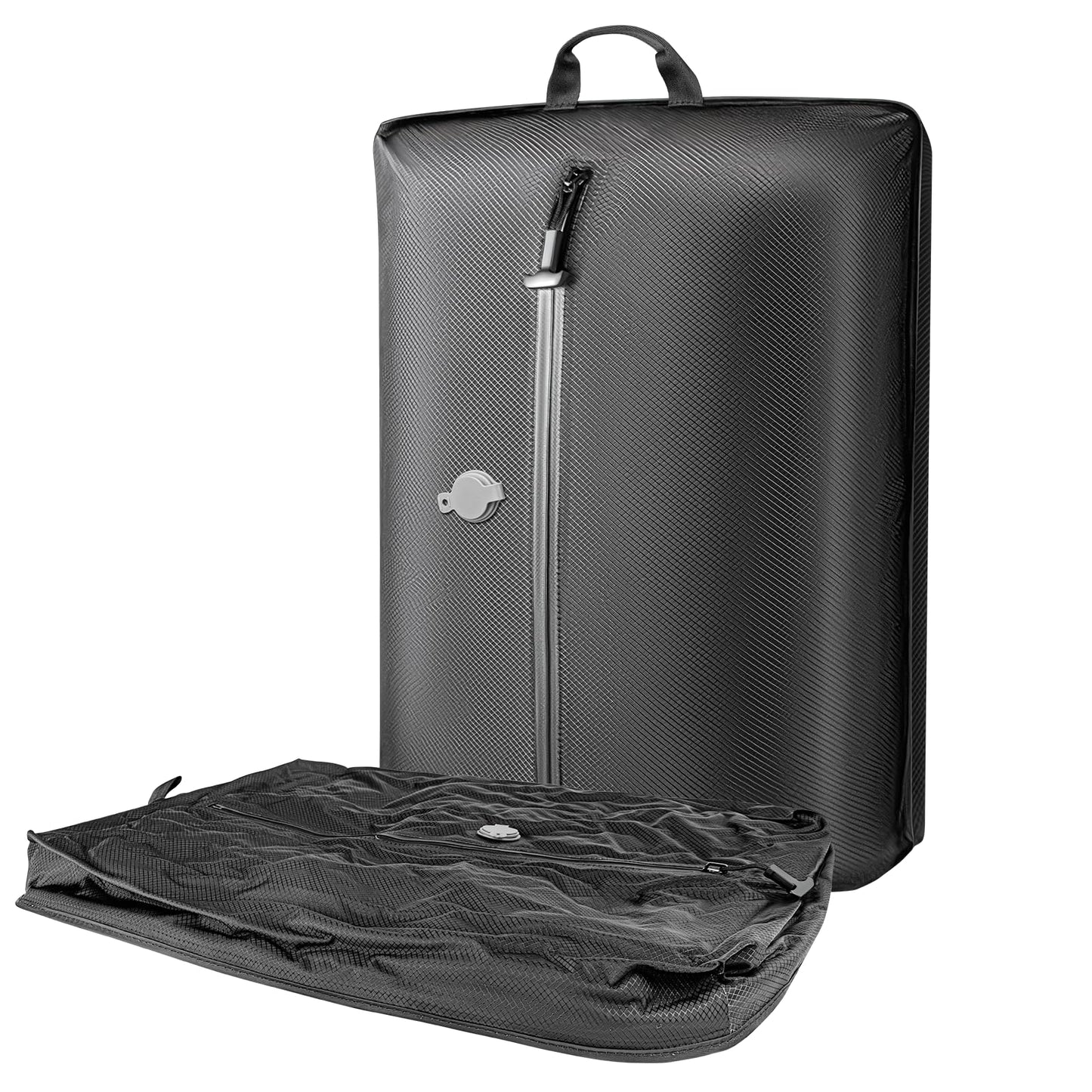 Luvan Travel Vacuum Bags for Luggage, Reusable Space Saver 33L Compression Clothing Packing Storage Organizer Cube for Carry On Suitcases and Backpack, IP67 Waterproof (1PC No Pump)