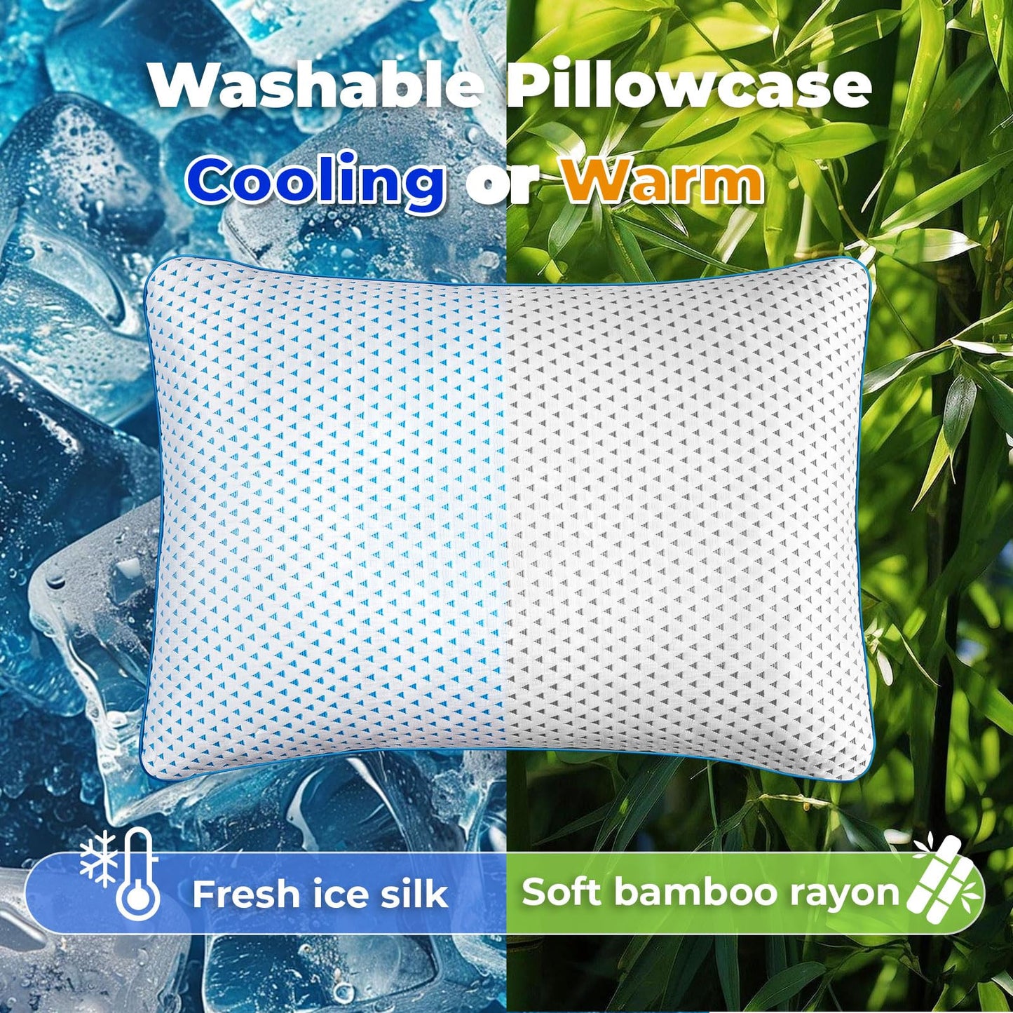 Small Cooling Shredded Memory Foam Pillow for Travel & Camping, Compressible Adjustable Gel Bed Pillow Washable Cover, Medium Firm Neck Lumbar Support, Ideal Sleeping,Car,Airplane,Toddler,Backpacking