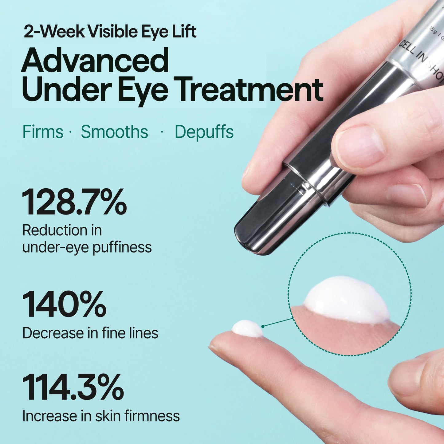 CELL IN SHOT Eyebanding PDRN Shot – Eye Area Firming and Wrinkle Care – Eye Cream for Elasticity and Hydration Around the Eyes, 0.52 fl.oz (15ml)