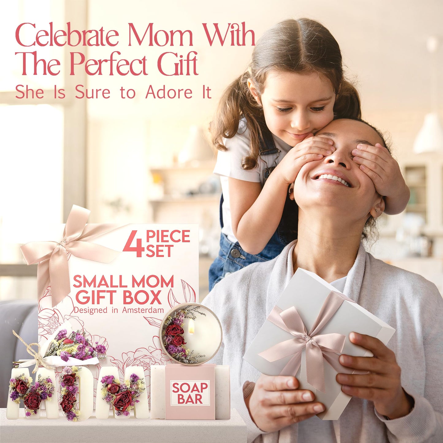 Gift Basket for Mom – Birthday, Christmas & Mothers Day Present – Mom Gift Box & Relaxing Spa Self Care Set