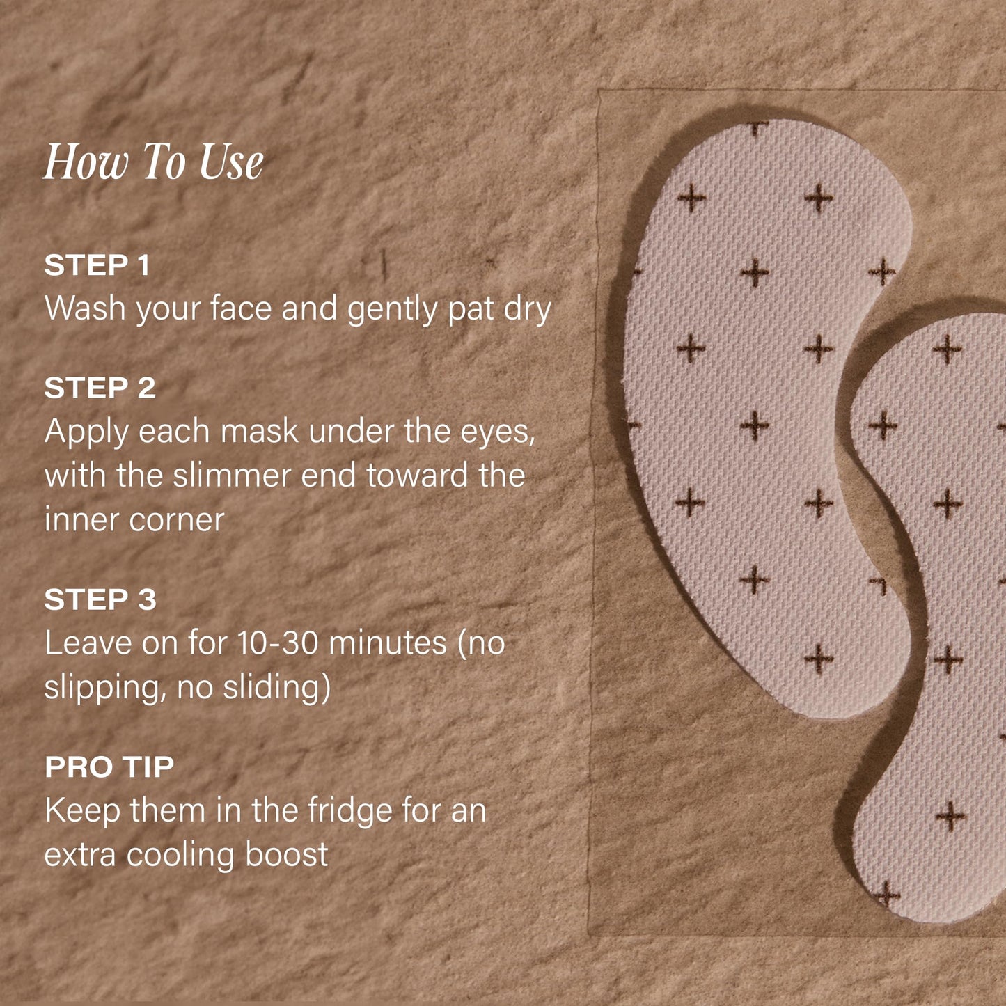 + Lux Unfiltered Cooling Under Eye Patches - Anti-Slip Caffeine Infused Korean Eye Mask - Reduces Puffiness, Brightens, & Hydrates Skin - Fragrance Free, Vegan, & Cruelty Free - 10 Count