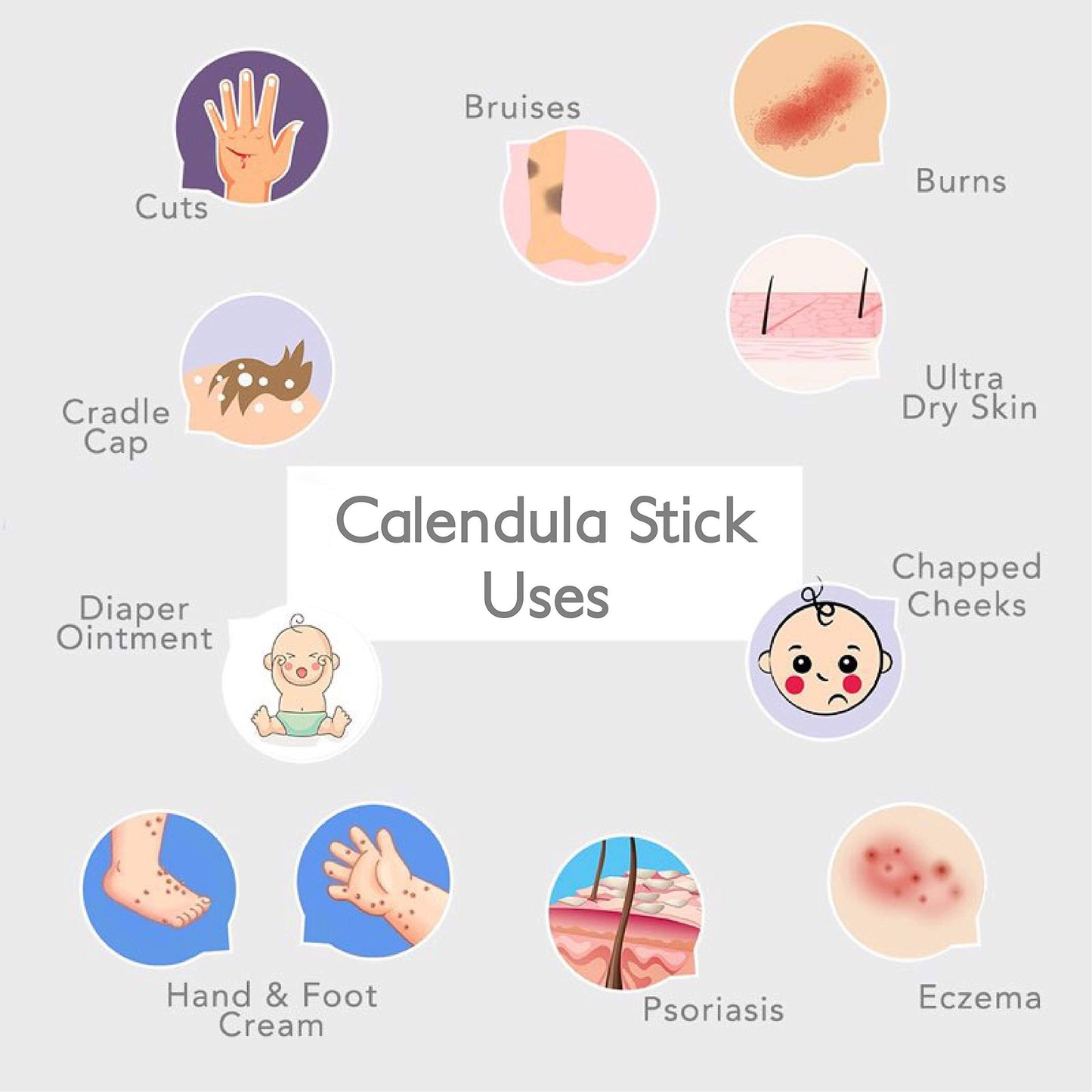 Green + Lovely Calendula Skin Stick Organic Lotion Sticks Moisturizing Balm Ointment Salve Multipurpose Hand Cream Body Bar, 0.5 oz., Minty Peppermint (1 Tube)