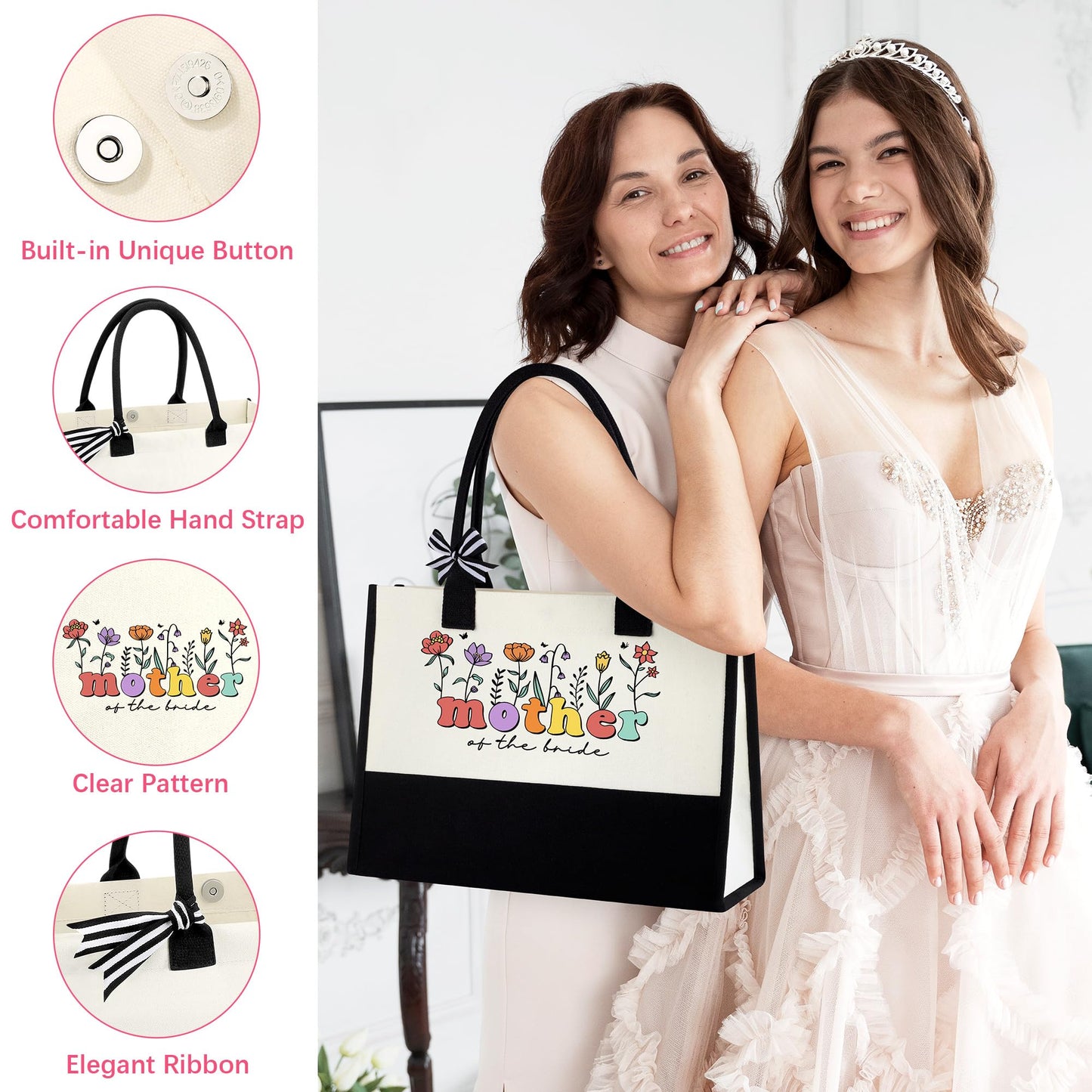 Mother of the Bride Gifts, Mom Gifts for Mother in Law at Wedding, Engagement, Bridal Shower, Appreciation Gift from Groom Set of 5