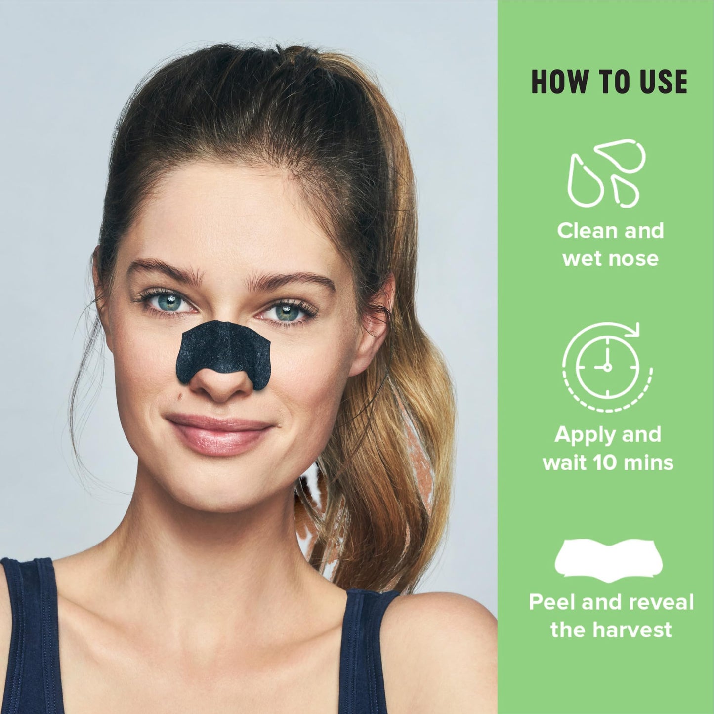 Biore Charcoal Deep Cleansing Pore Strips, Nose Strips for Blackhead Removal on Oily Skin, Features C-Bond Technology with Instant Pore Unclogging, 18 Count
