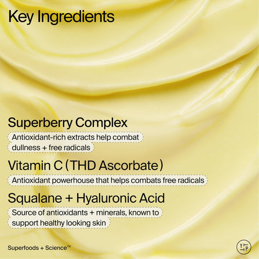 Youth To The People Superberry Dream Mask Full Size - Hyaluronic Acid + Vitamin C Face Moisturizer + Overnight Facial Mask, Hydrates + Plumps + Brightens Skin, Evens Skin Tone, For Dry Skin - 2 fl oz