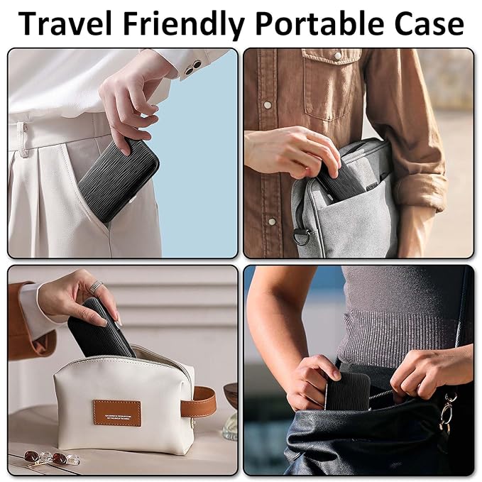 BLESWIN 10 in 1 Manicure Set, Professional Manicure Pedicure Kit for Women, Nail clipper Set for Men, Nail Care Kit with Leather Travel Case, Travel Nail Kit for Friends Parents Gift (Black)