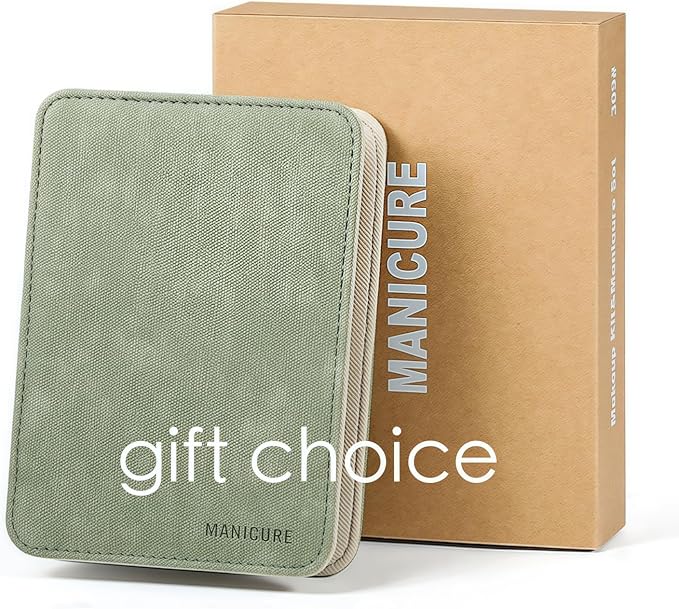 8-Piece Manicure Pedicure Set-Stainless Steel Nail Clippers Toenail Fingernail Cutters with Travel Case Complete Grooming Kit (Blue)