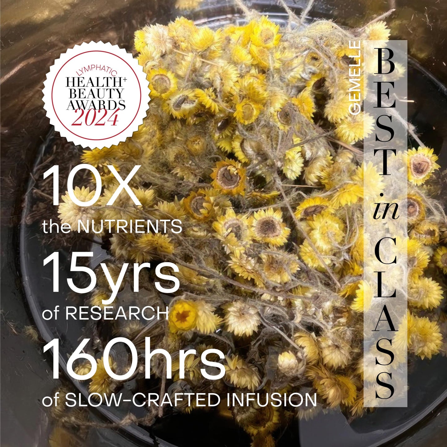 GEMELLE Lymphatic Gua Sha Face Oil | 10x Award Winner | Detox, Plump, Balance, Hydrate | High-Altitude Rosehip, Centella Asiatica & More! | Organic, Natural, Clean Beauty | Starter, Travel 15ml