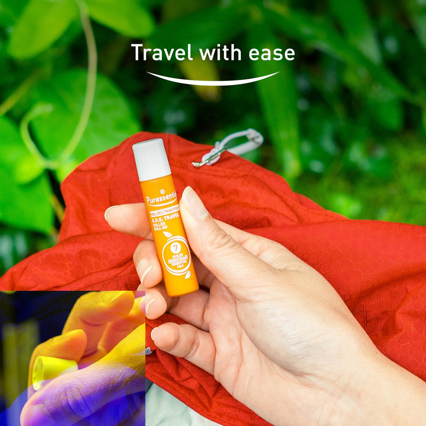 Puressentiel SOS Travel Sickness Roller - Essential Oils Roll-On for Motion Sickness - Calming Agents Suitable for Children - No Synthetics - 0.17 oz