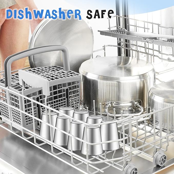 3 Set/12Pcs 70ml Stainless Steel Cups with Storage Bag Metal Drinking Cups Stackable Water Tumblers for Bar Home Travel Office Outdoor Camping,4 Pcs/Set,Dishwasher Safe