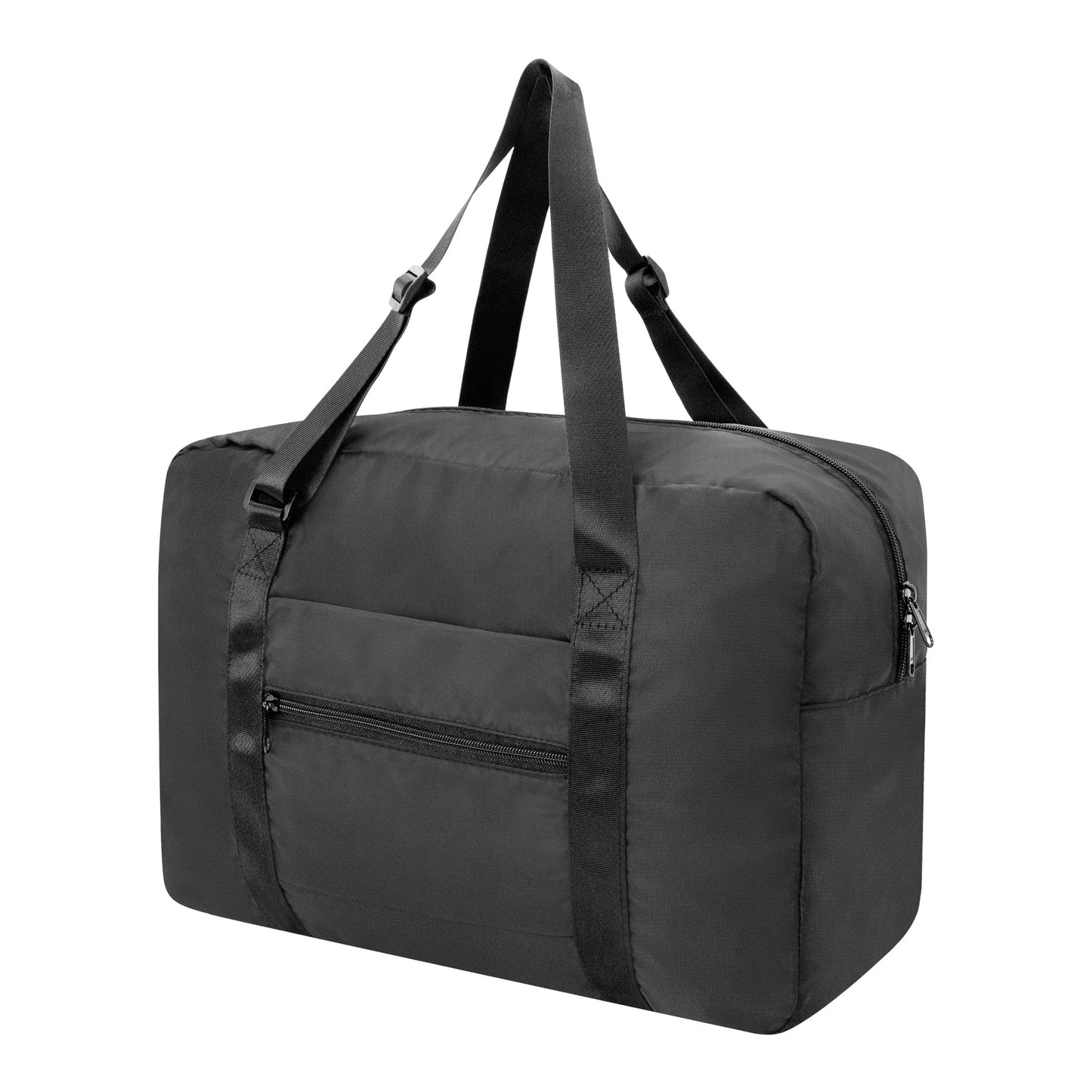 Small Duffle Bag for Travel, Personal Item Travel Bag Foldable Travel Tote Mini Gym Bag for Men Women, Black