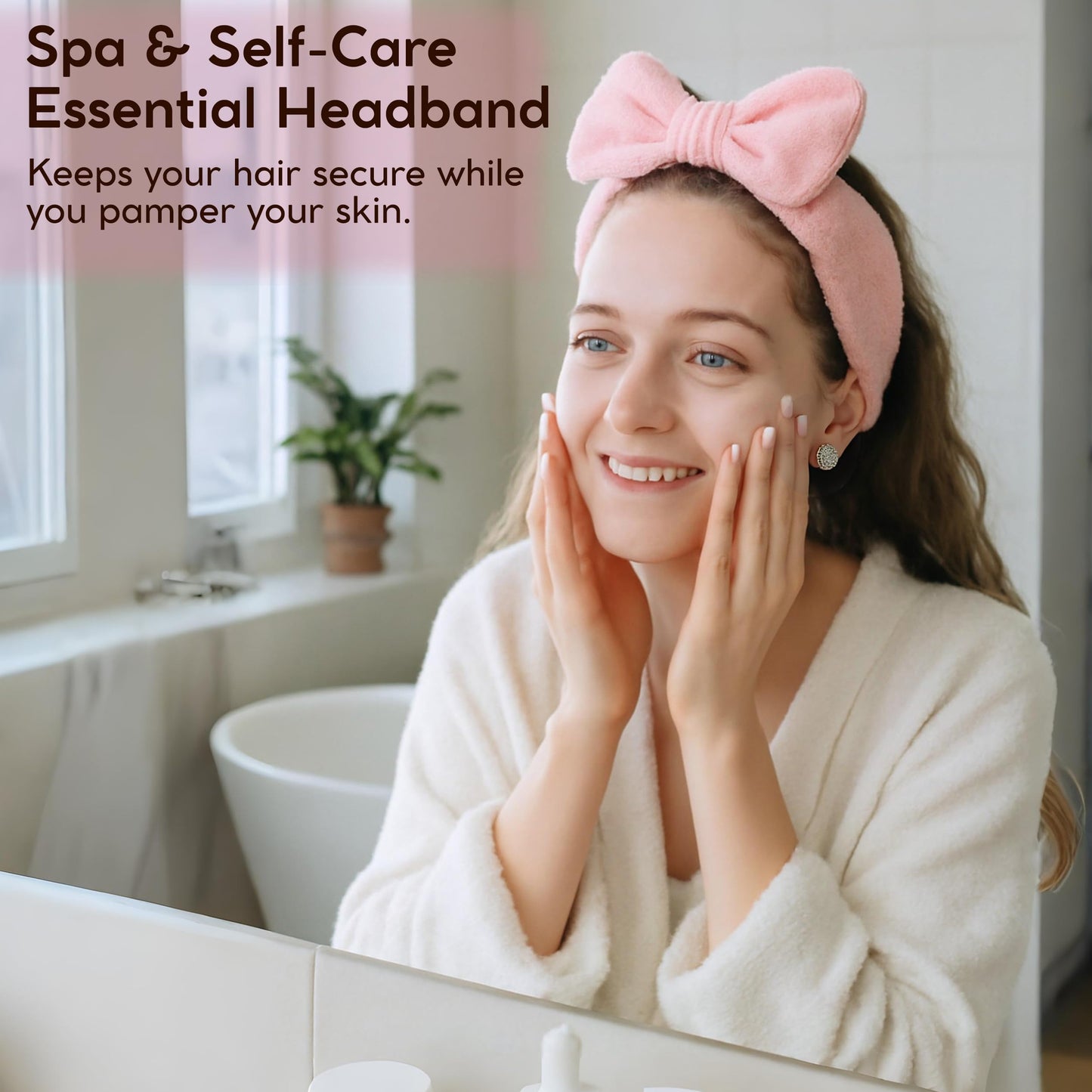 DaisyBee(7PC) Birthday Gift Hamper for Women, Get Well Soon Gift Set, Self Care Gifts for Girls with Cozy Blanket, Bow Headband, Aroma Candle, Tumbler, Mothers Day Gifts, Relaxation Care Package Set