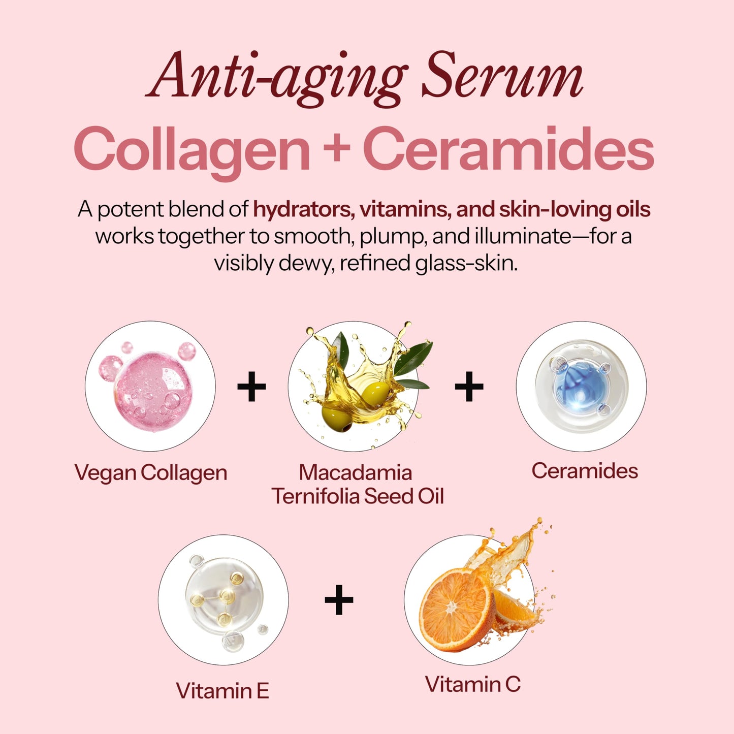 Hello You Collagen Face Serum with Ceramide - Dermatologist Tested, Anti-Aging, Korean Skin Care - Hydrates, Improves Skin Barrier, Promotes Glass Skin, Reduces Fine Lines & Wrinkles - 1.69 Fl Oz