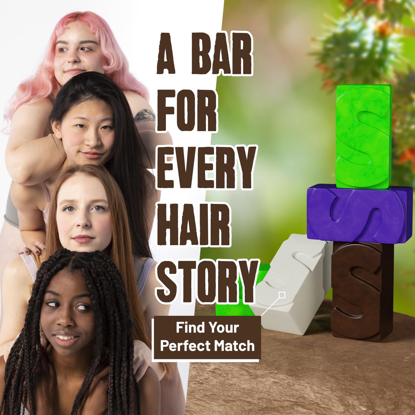 Herbishh Castor Oil Shampoo Bar – Nourishing Solid Shampoo Bar for Hair Growth & Thinning Hair – Castor Oil Soap for Healthy Moisturized Scalp – Natural & Organic Soap for Women & Men 3.53 oz